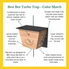 Best Bee Brothers Carpenter Bee Turbo Trap 2.0 with Bee Vault 2 pack and Designer Black Roof