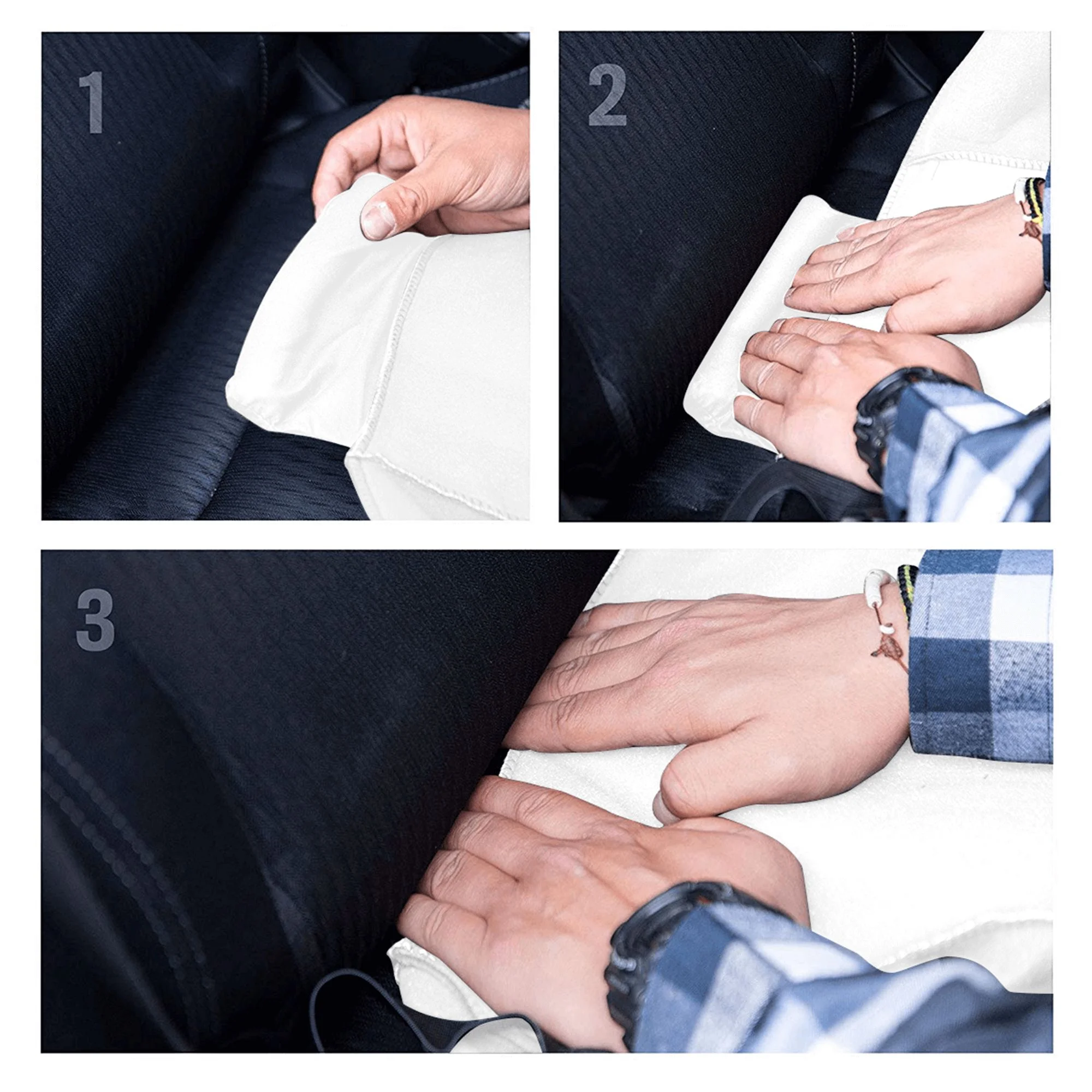 Easy to Install Car Universal Seat Cover, Classic Plaid Four Seasons Universal Front Seat Cover, 2-Piece