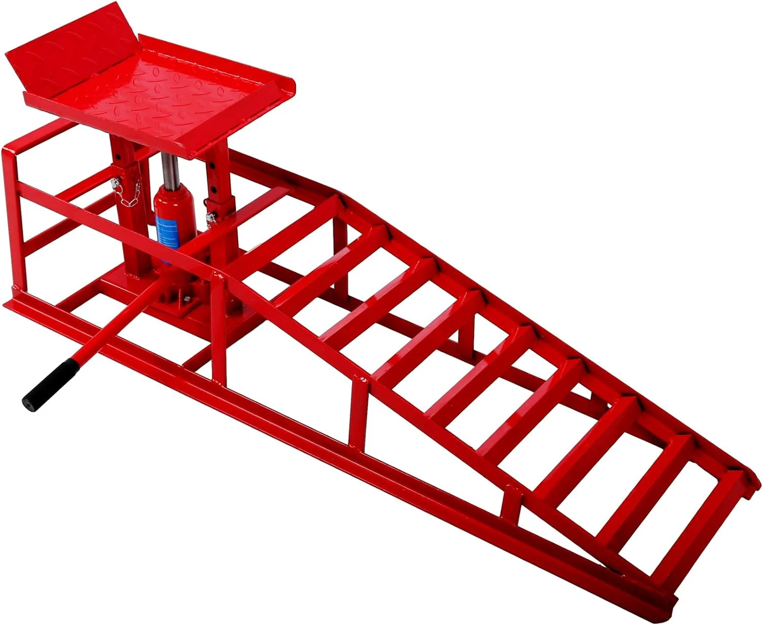 Tabaray Car Ramps Lifts 10000Lbs 5T Capacity Garage Vehicle Lift Ramps Auto Car Truck Service Ramps Lifts Automotive Hydraulic Lift Repair Frame Lift (Set of 2, Red)