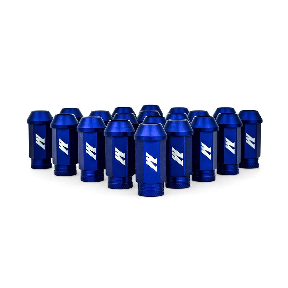 Mishimoto  M12 x 1.5 Aluminum Locking Lug Nuts Set - Blue - 20 Piece