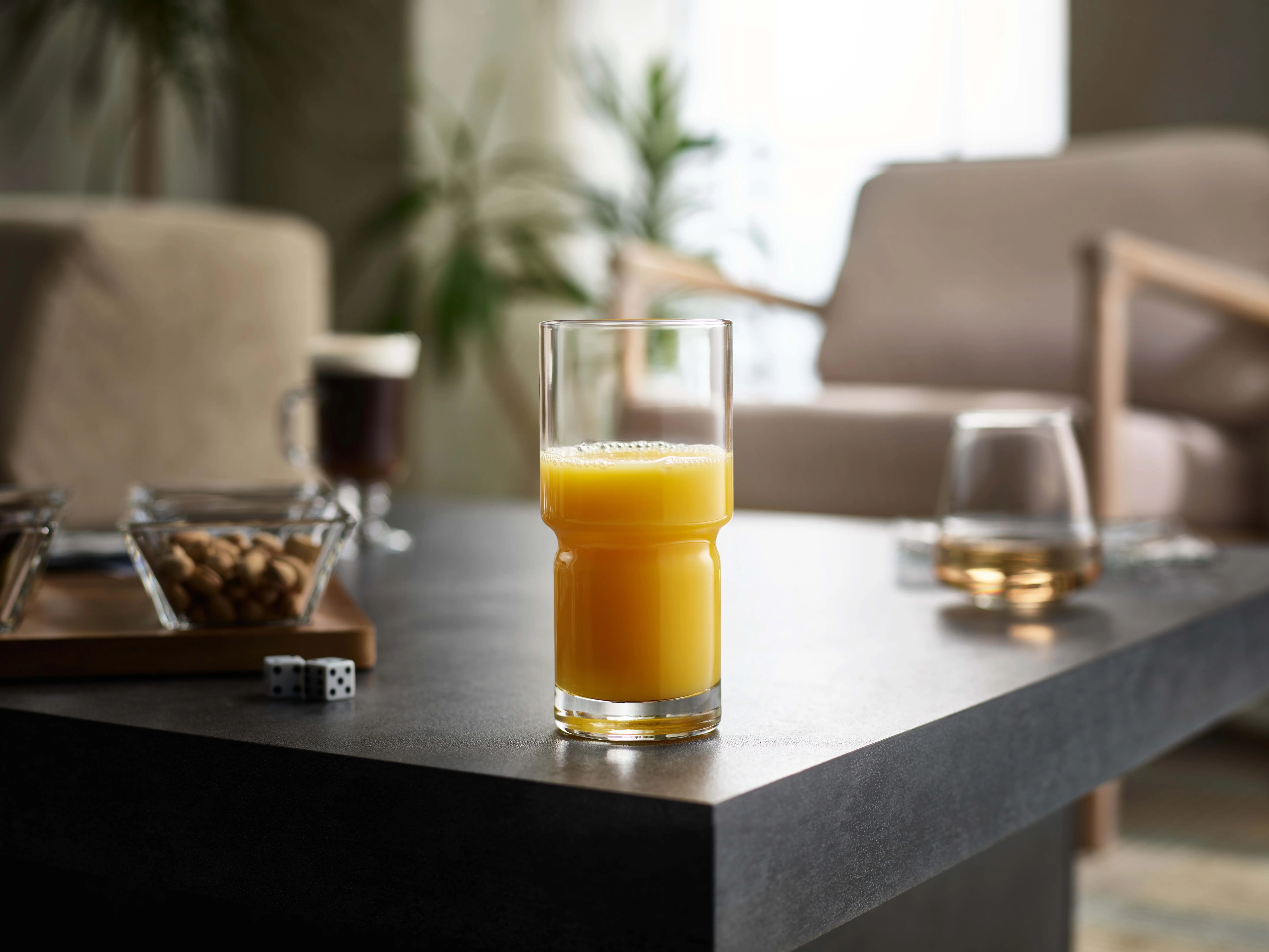 Libbey Newton Stackable Tumbler Glass, 16-ounce, Set of 6