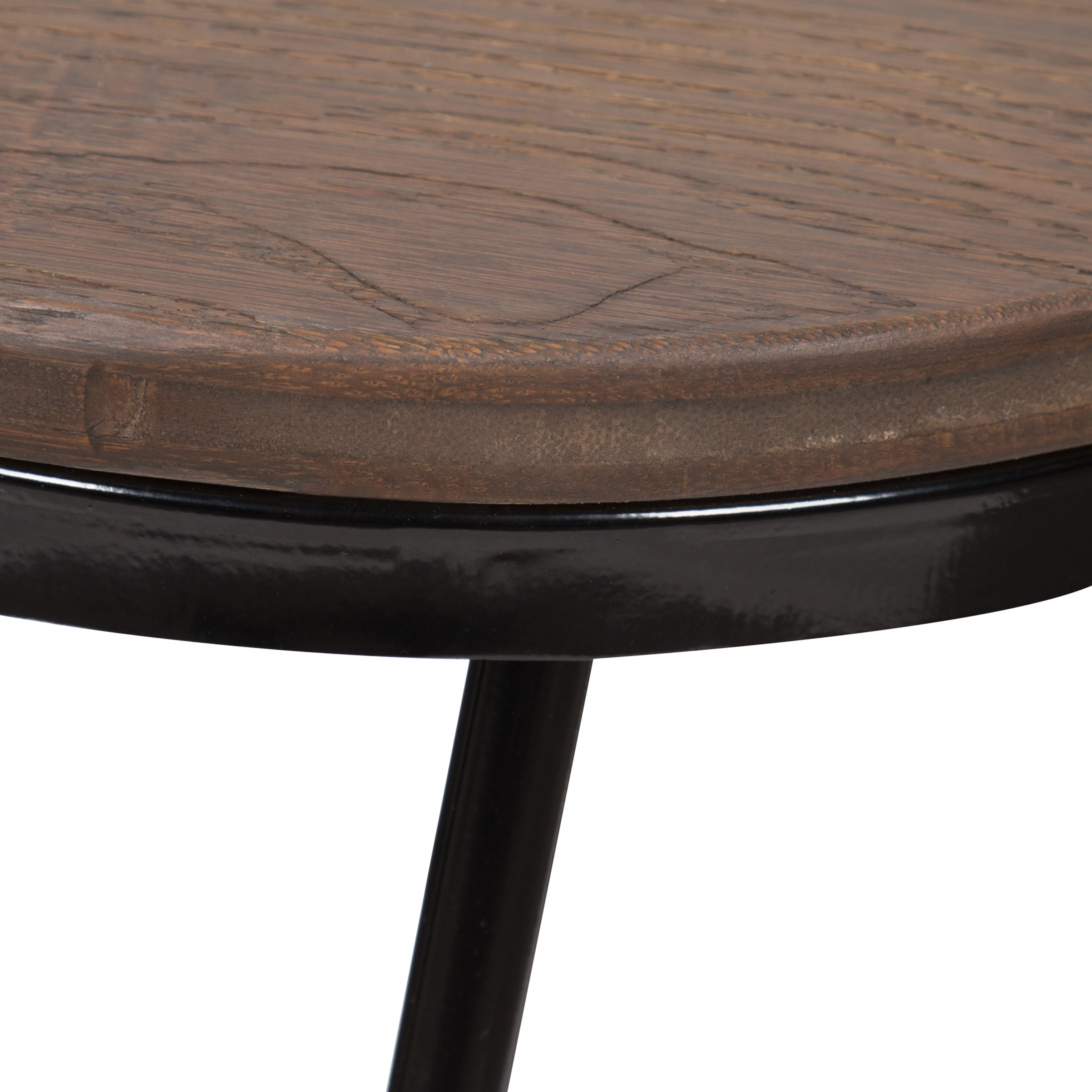 Kate and Laurel Tully Backless Modern Wood and Metal 24