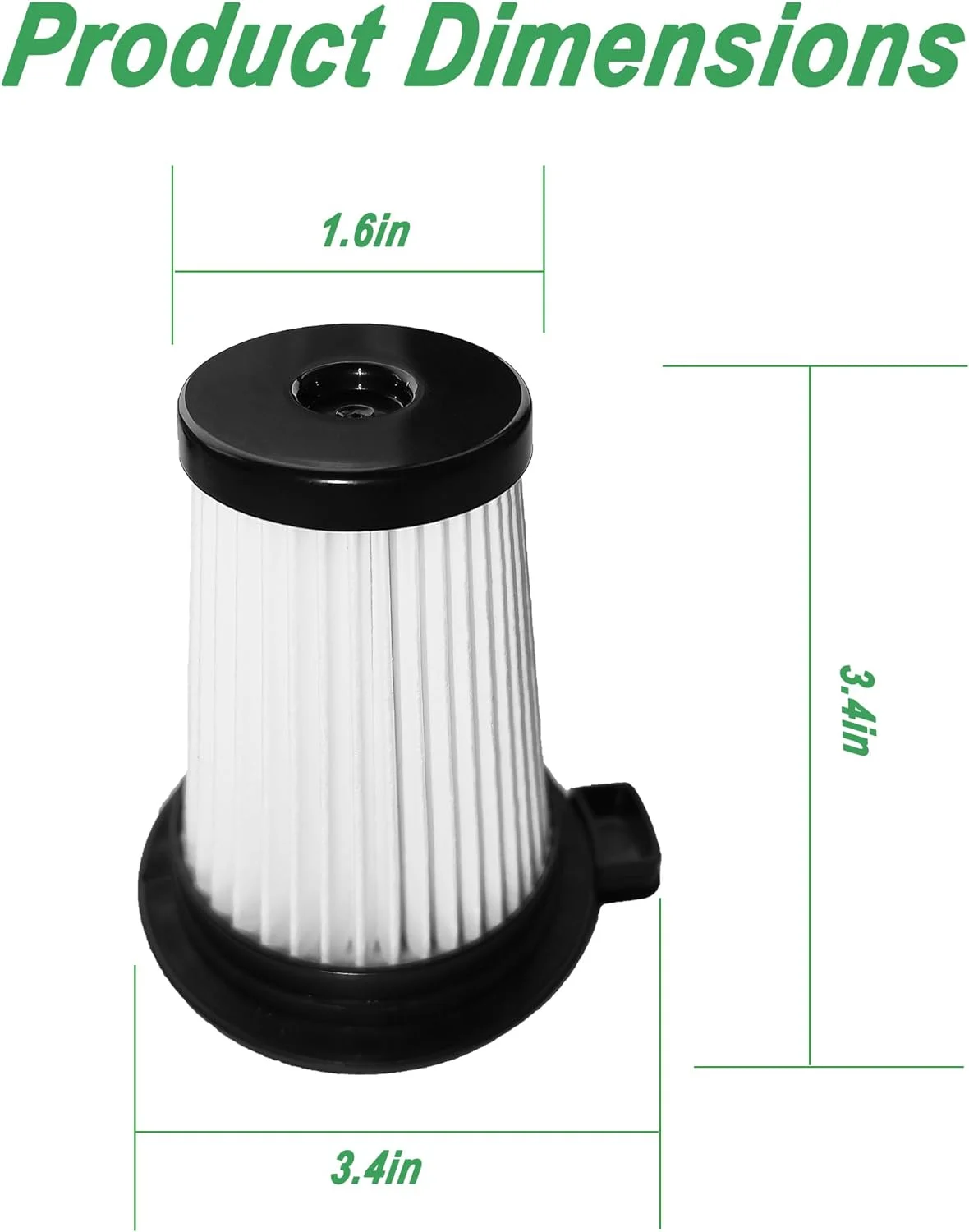 Nezxeiy Replacement HEPA Filter Compatible with Wyze Cordless Vacuum WCLVAC, Accessories Part WCVRHF, 3 Pack