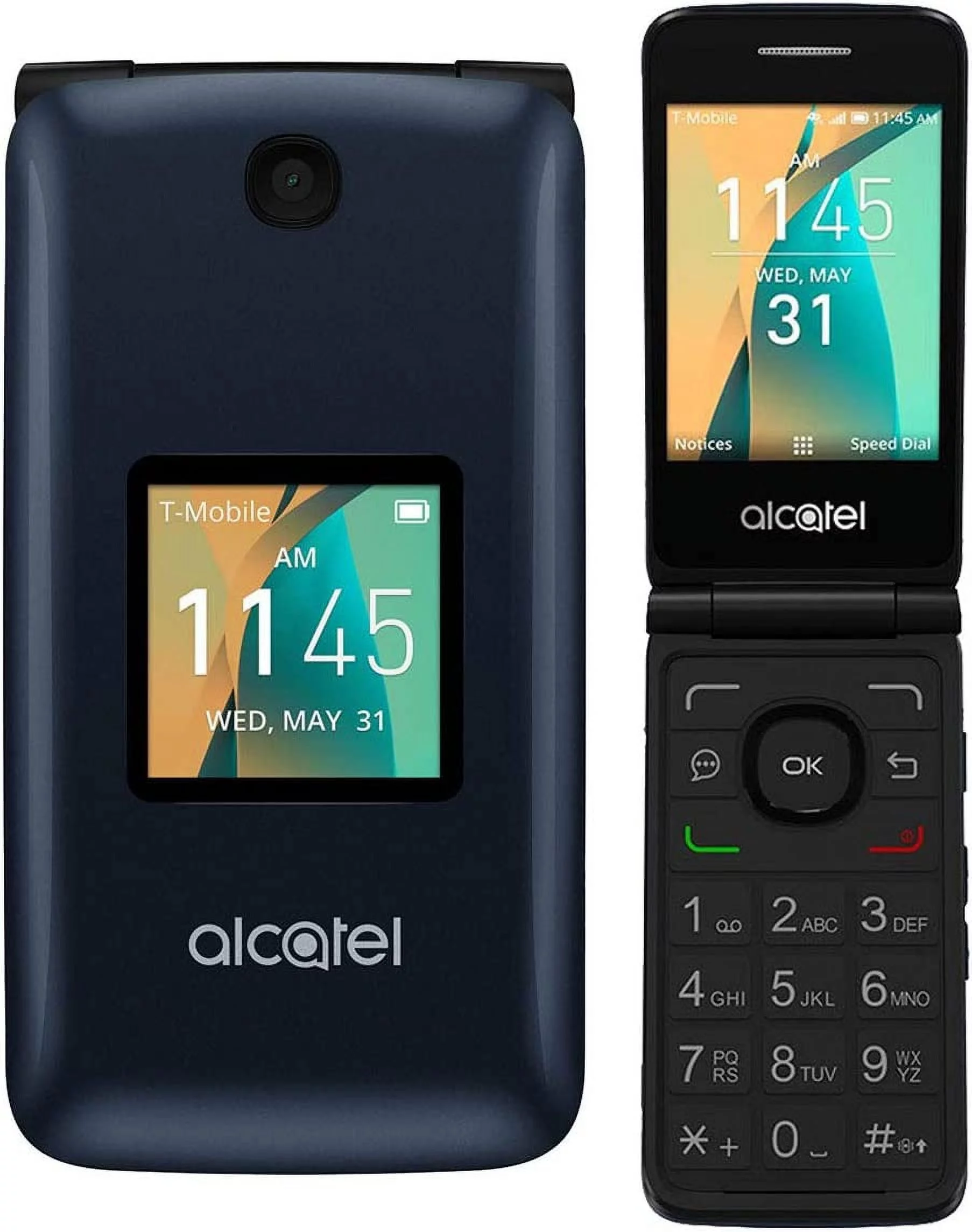 Alcatel Go Flip 4044W - 4GB - Blue - 4GLTE - T-Mobile GSM Unlocked