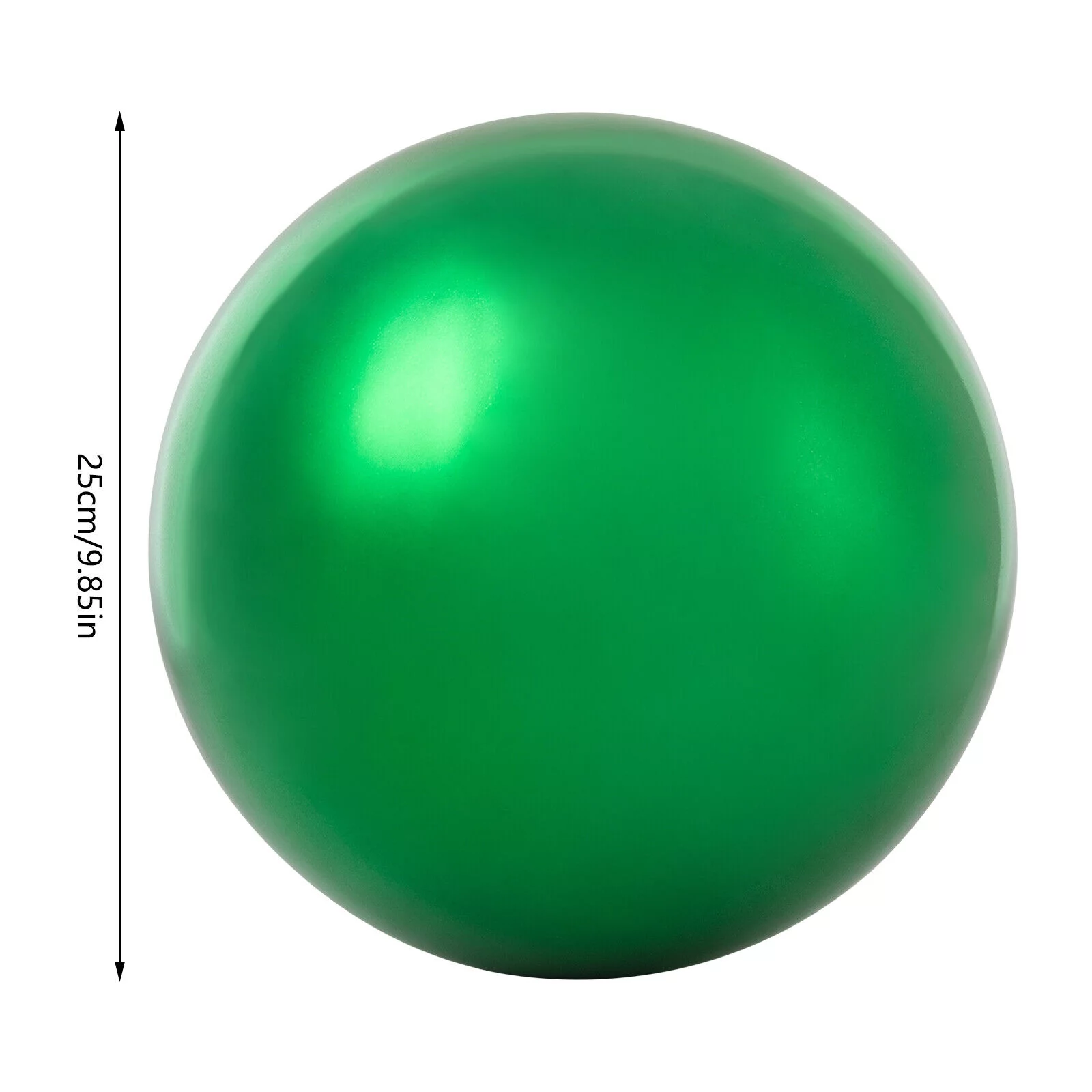 10 inch Stainless Steel Gazing Ball, Green Garden Sphere Gazing Ball, Reflective Smooth Hollow Gazing Ball for Home Garden Ornament Decoration