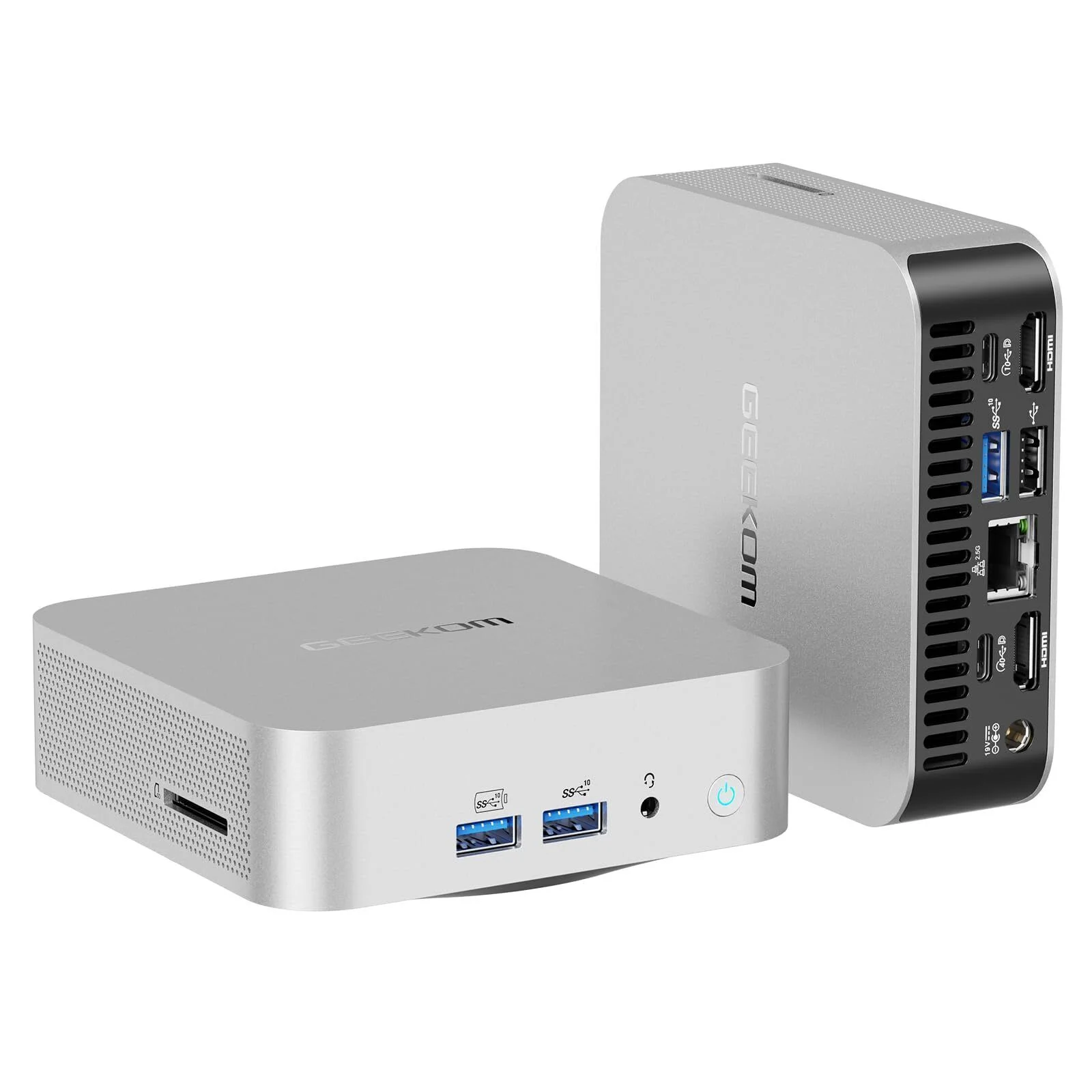 GEEKOM A8 Mini PC AMD Ryzen 9 8945HS(8 Core 16 Threads, up to 5.2GHz) 32 GB DDR5 2TB SSD Mini Desktop Computers,AMD Radeon 780M/BT5.2/Wi-Fi 6E/USB4/8K Supports 4 Screens/ RJ45 2.5 G