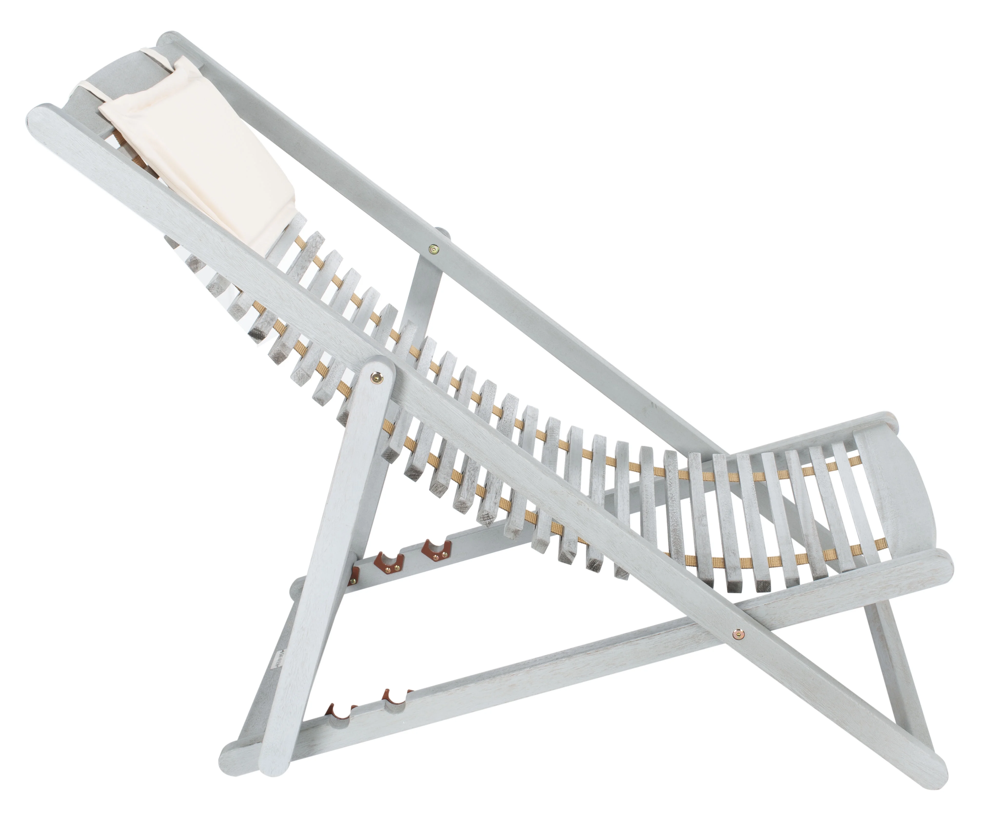 SAFAVIEH Rendi Relax Chair With Pillow, Grey/Beige, Set of 2