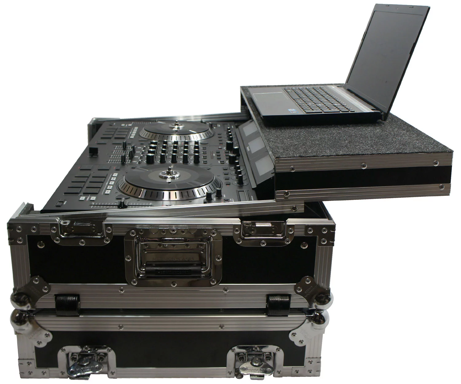 Harmony HCNS7IIWLTTR Flight Glide Laptop Stand Road DJ Custom Case Numark NS7II