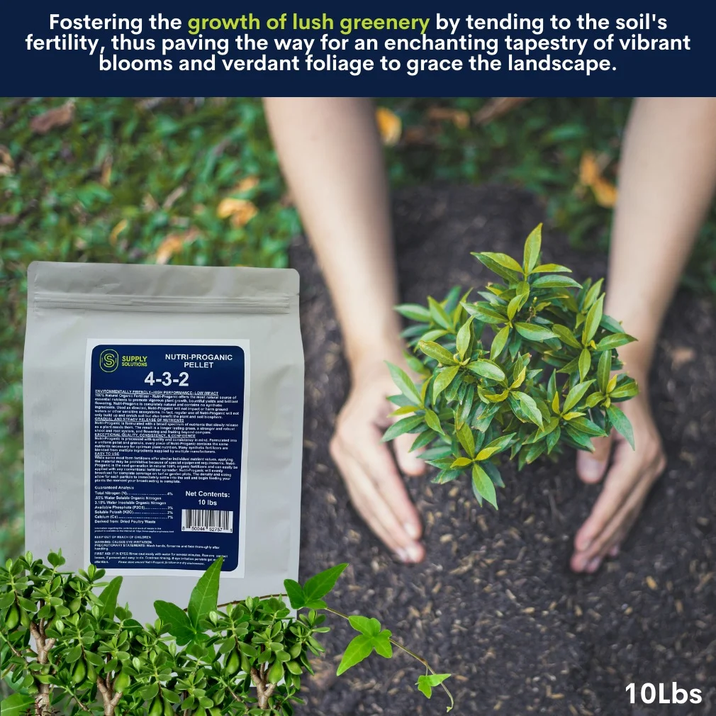 4-3-2 Nutri-Progranic Pellets Premium Fertilizer - Feed Your Garden with Balanced Nutrients for Thriving Plants (10lbs)