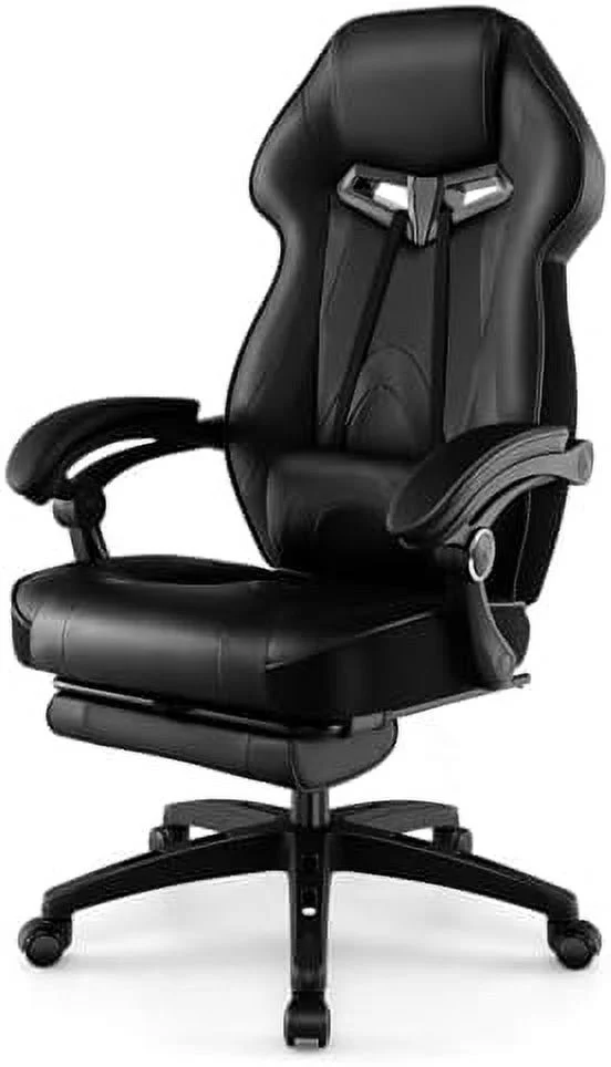 HOOMHIBIU Gaming Chair - Racing Style Office Computer Chair with Footrest Ergonomic Video Gaming Chair High-Back Reclining Game Chair Adjustable Swivel Gamer Chair for Adults Boys Red