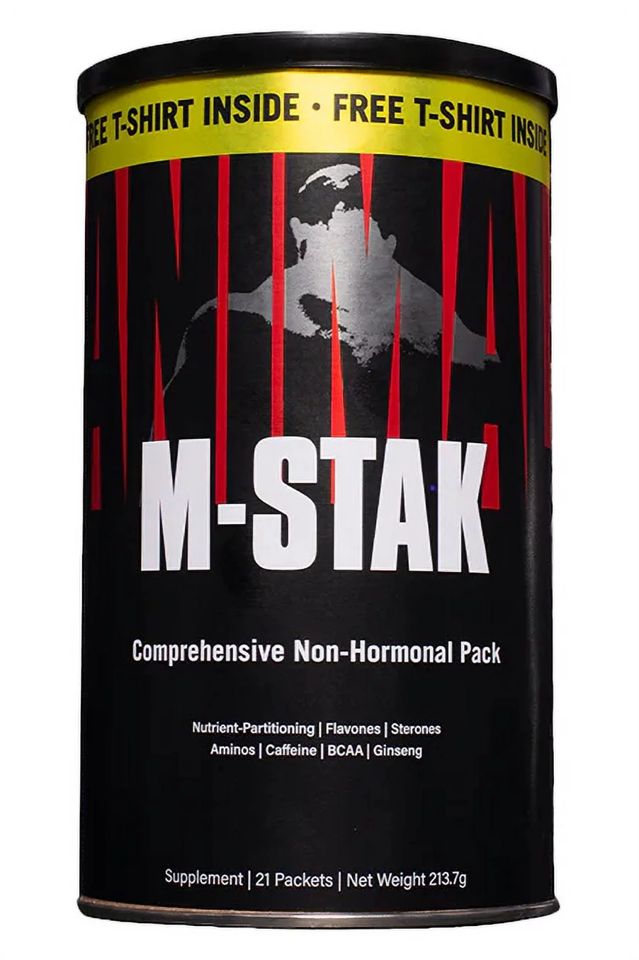 Universal Nutrition Animal M-Stak With Free T-Shirt Inside Dietary Supplement - 21 Packs