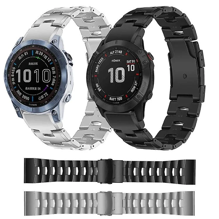For Garmin Fenix 7 Sapphire Solar 22mm Titanium Alloy Quick Release Watch Band