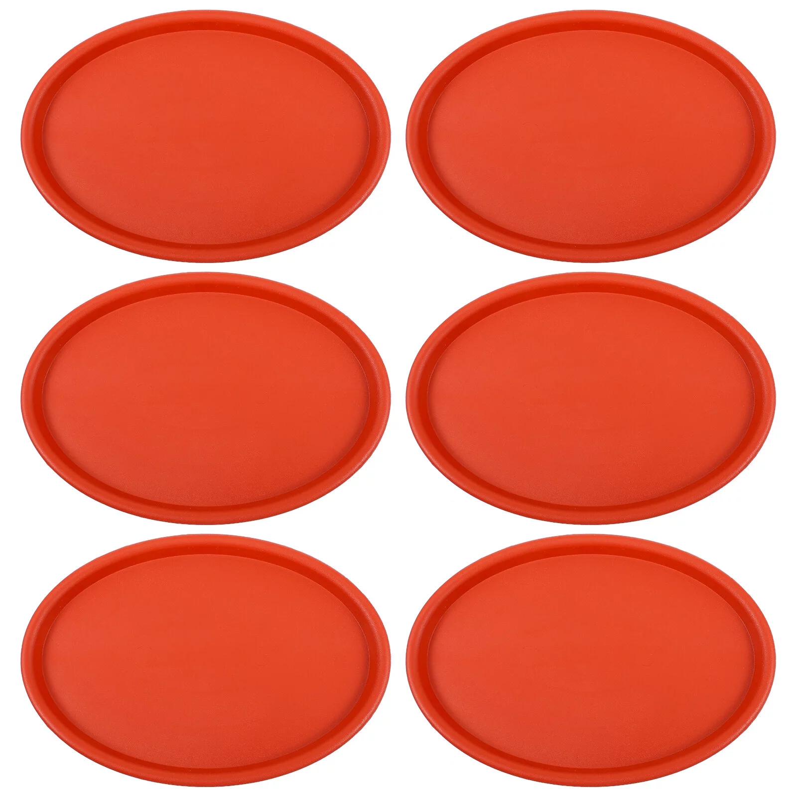 Guichaokj 10Pcs Plant Saucers Oval Flowerpot Trays Plastic Flower Pot Bases Water Trays