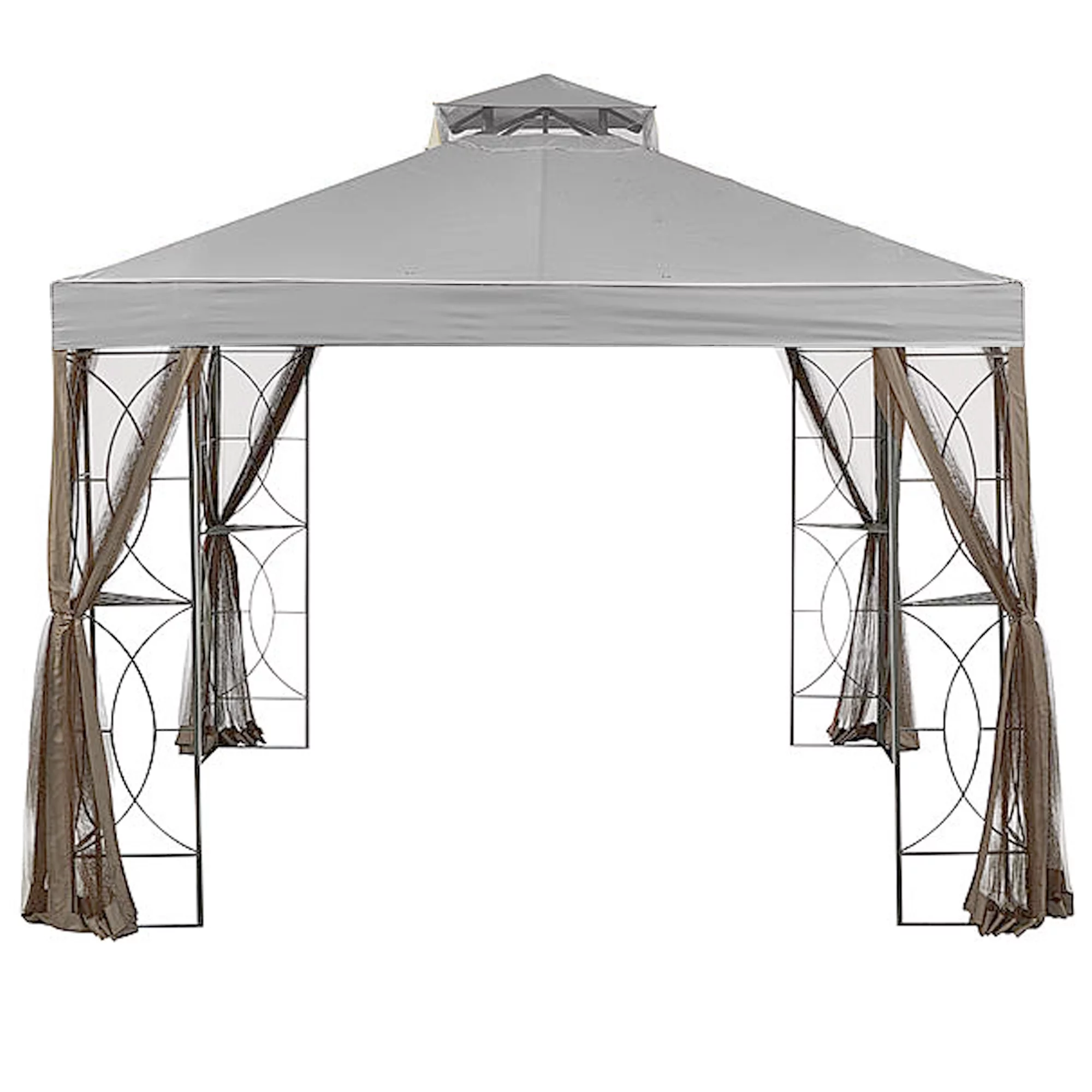 Garden Winds Replacement Canopy Top Cover for the Callaway Gazebo - Slate Gray