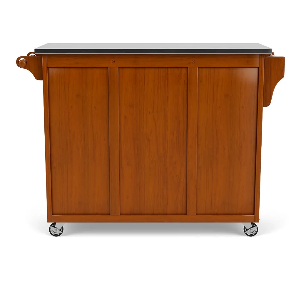 Create-a-Cart Brown Kitchen Cart