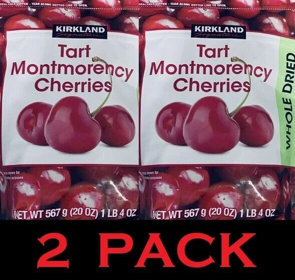 2x  Whole Dried Tart Montmorency Cherries 20oz 2.5 Lbs 2 PACK