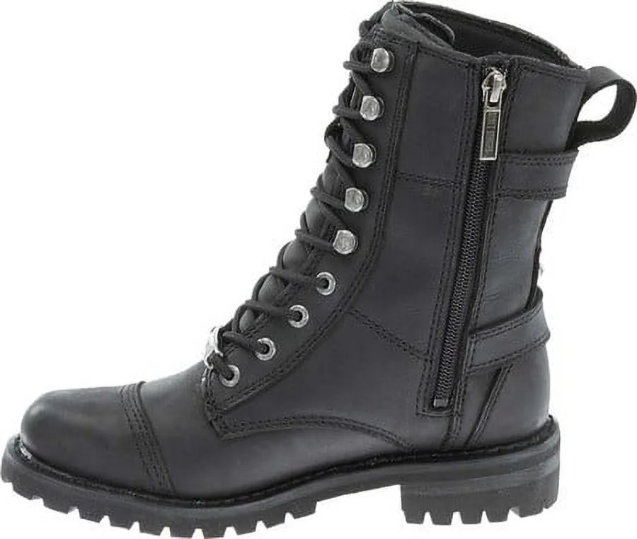 Women's Harley-Davidson Balsa Boot Black Full Grain Leather 6 M
