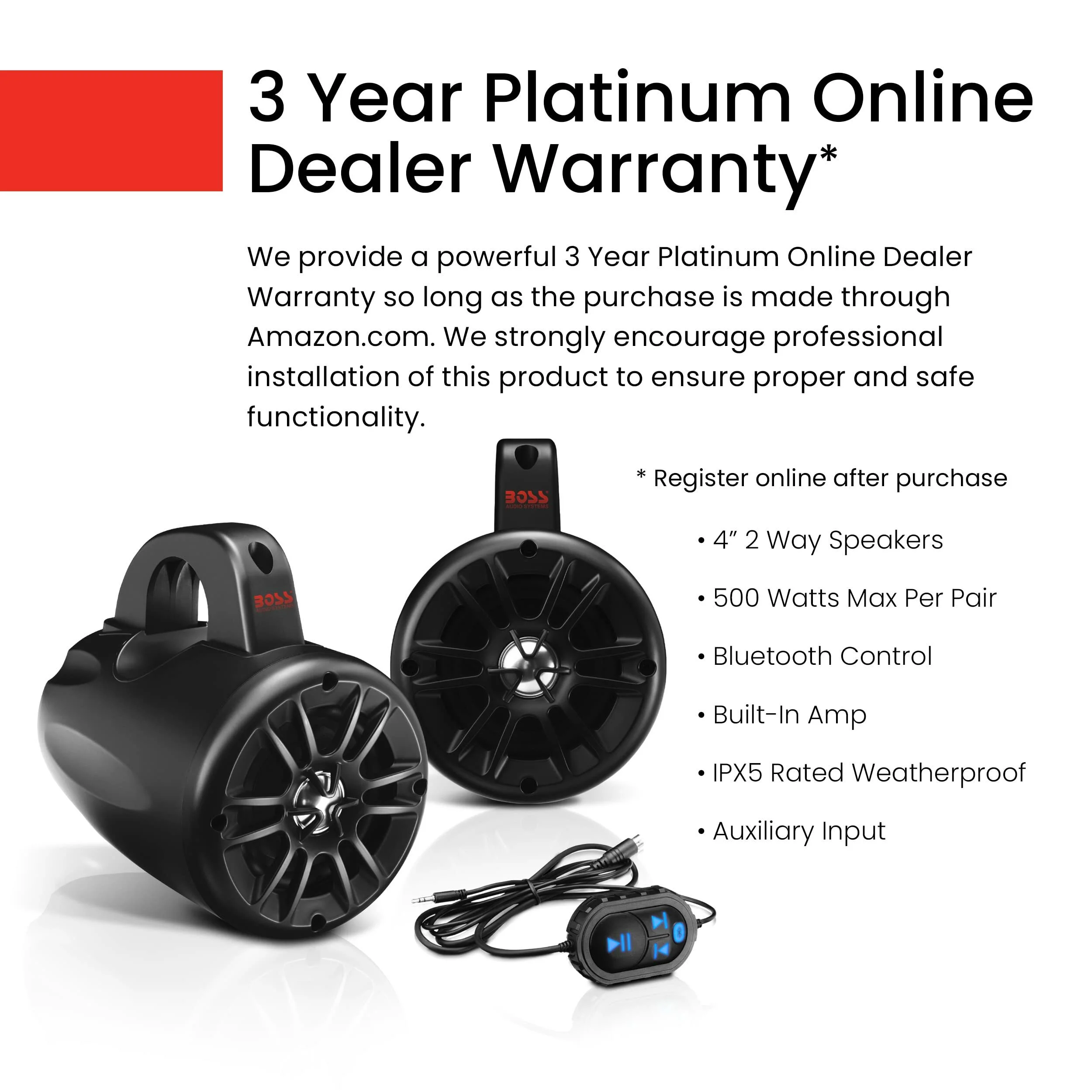 Boss Audio BM40AMPBT 4