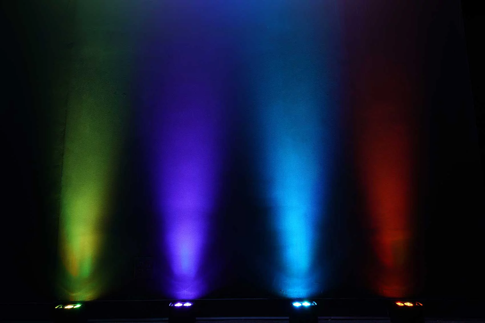 2 Rockville WET PAR 50 White Waterproof Battery DJ Lights+Wireless DMX+RF Remote