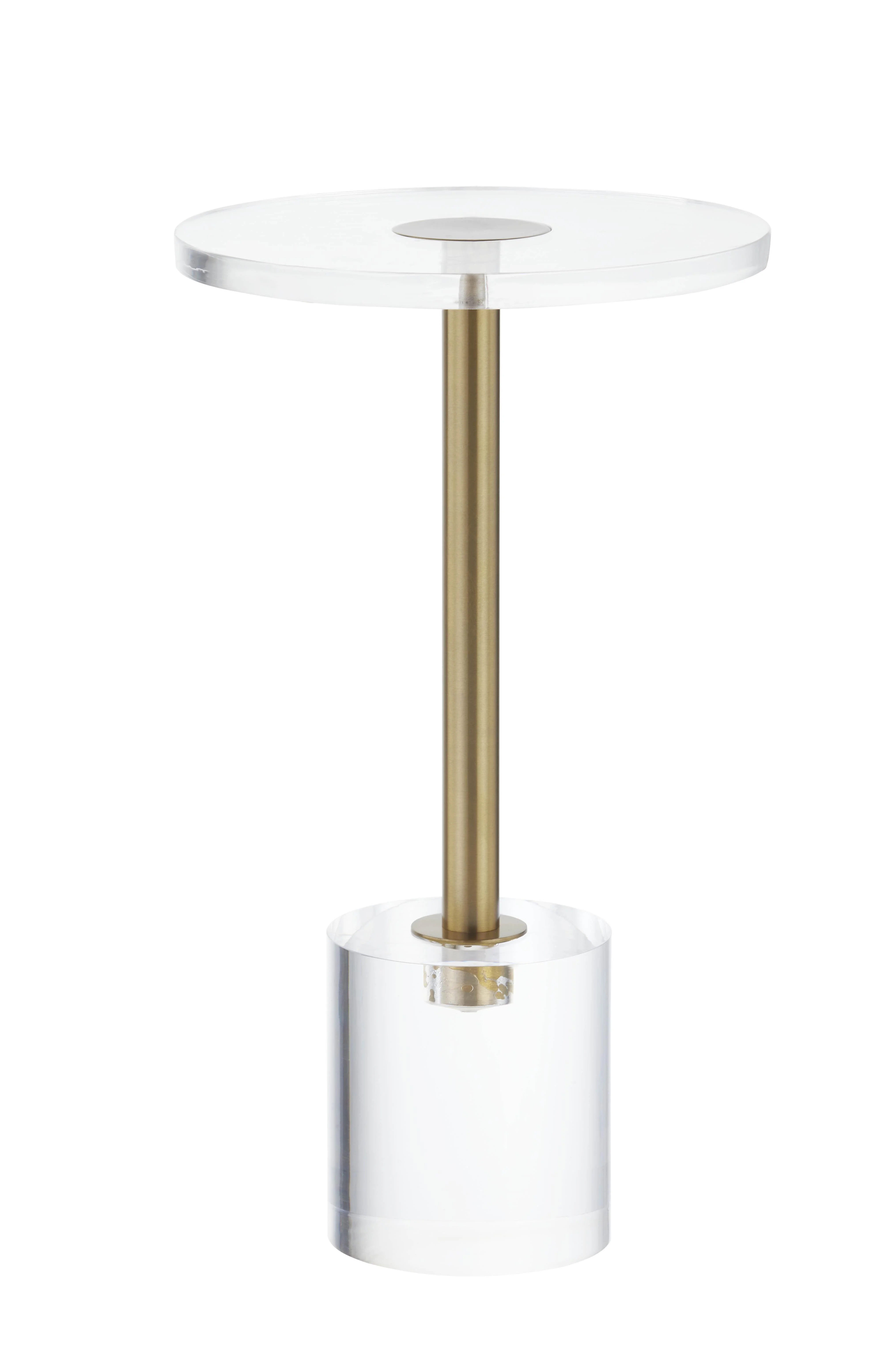 Martin Acrylic Pedestal End Table