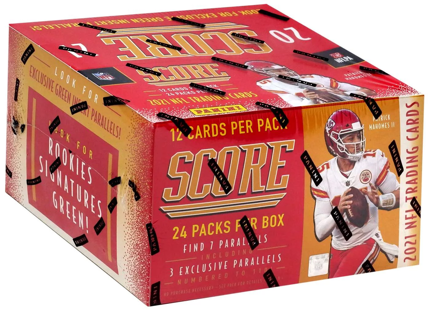 NFL 2021 Score Football Trading Card RETAIL Box (24 Packs)