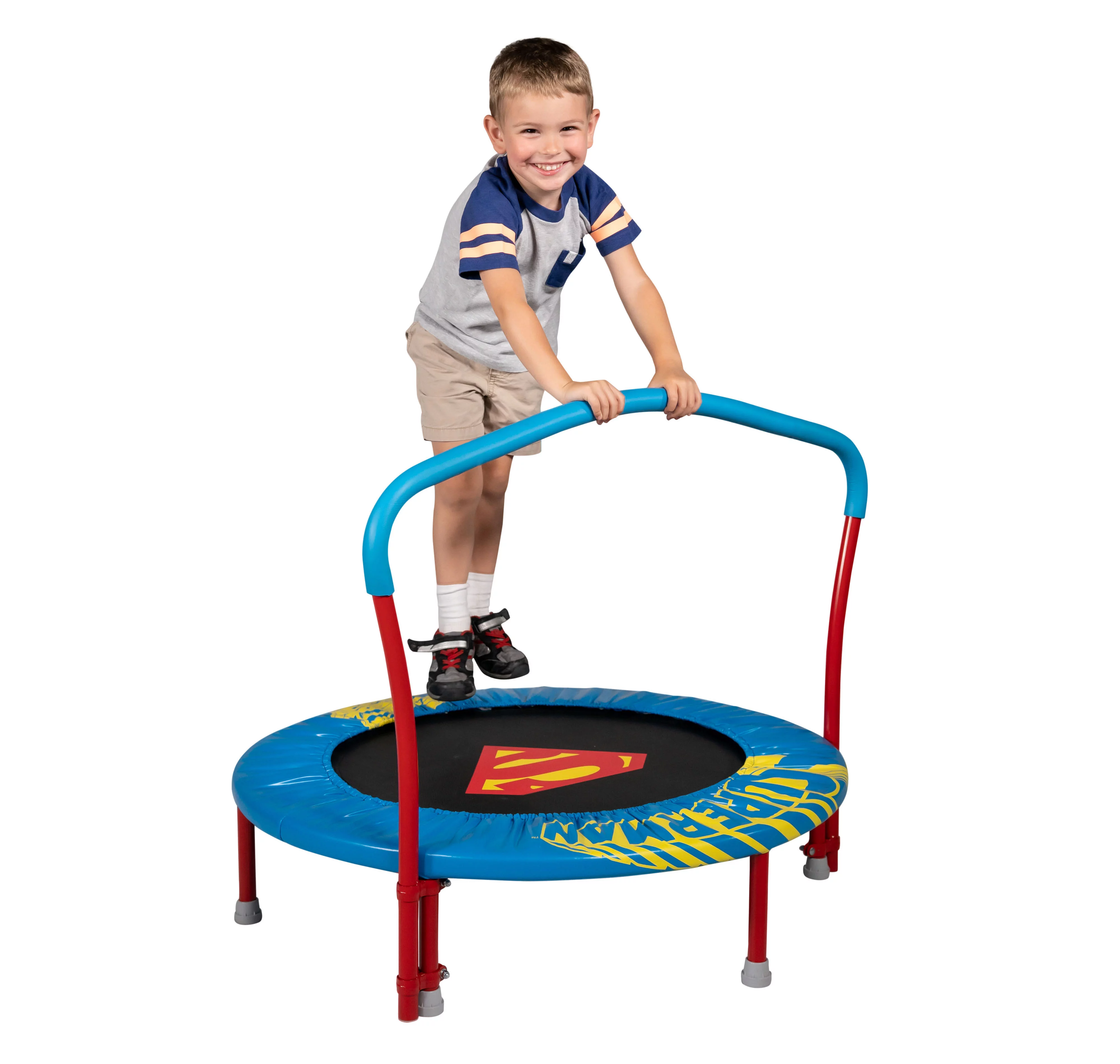My First Superman 36-Inch Trampoline, with Handlebar