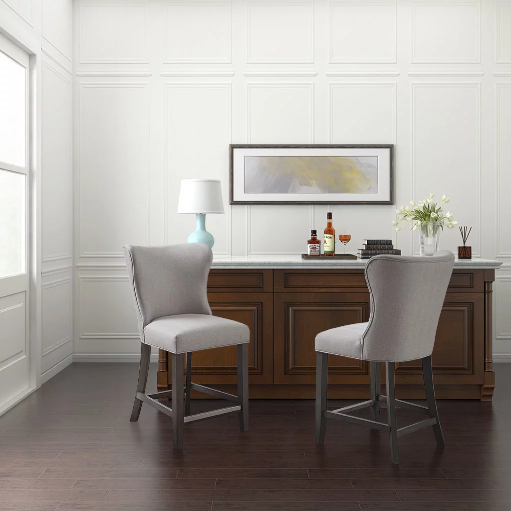 Helena Upholstered Counter Stool - 25.4 - Upgrade Kitchen Style & Comfort