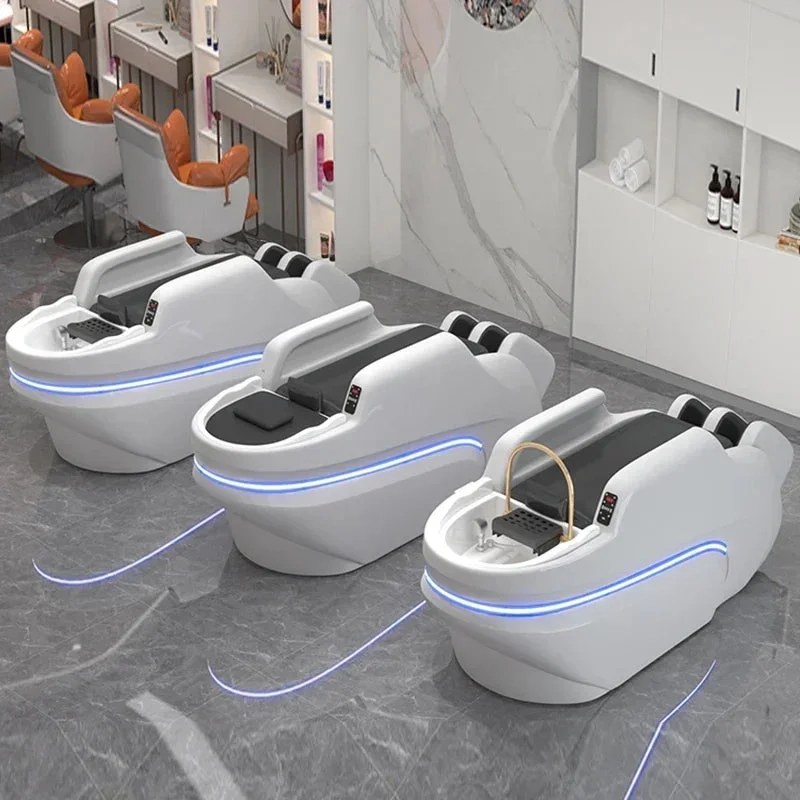 Luxury Hair Salon Chair Barber Shop Stylist Beauty Sink Shampoo Head Spa Bed Haircutting Cabeceiras Salon Equipment LJ50SC
