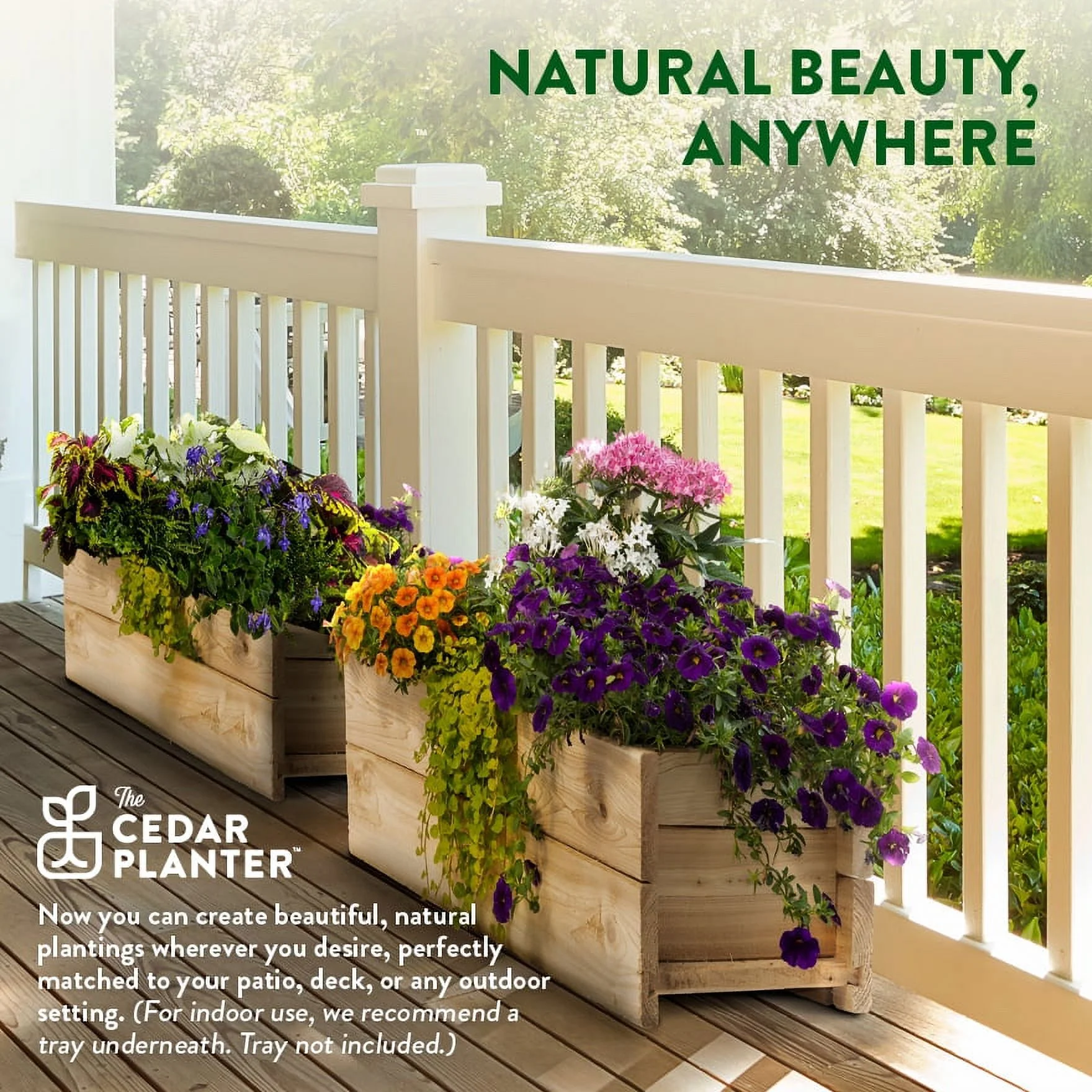 Greenes Fence 32 in. x 11 in. x 10 in. Cedar Wood Planter Box
