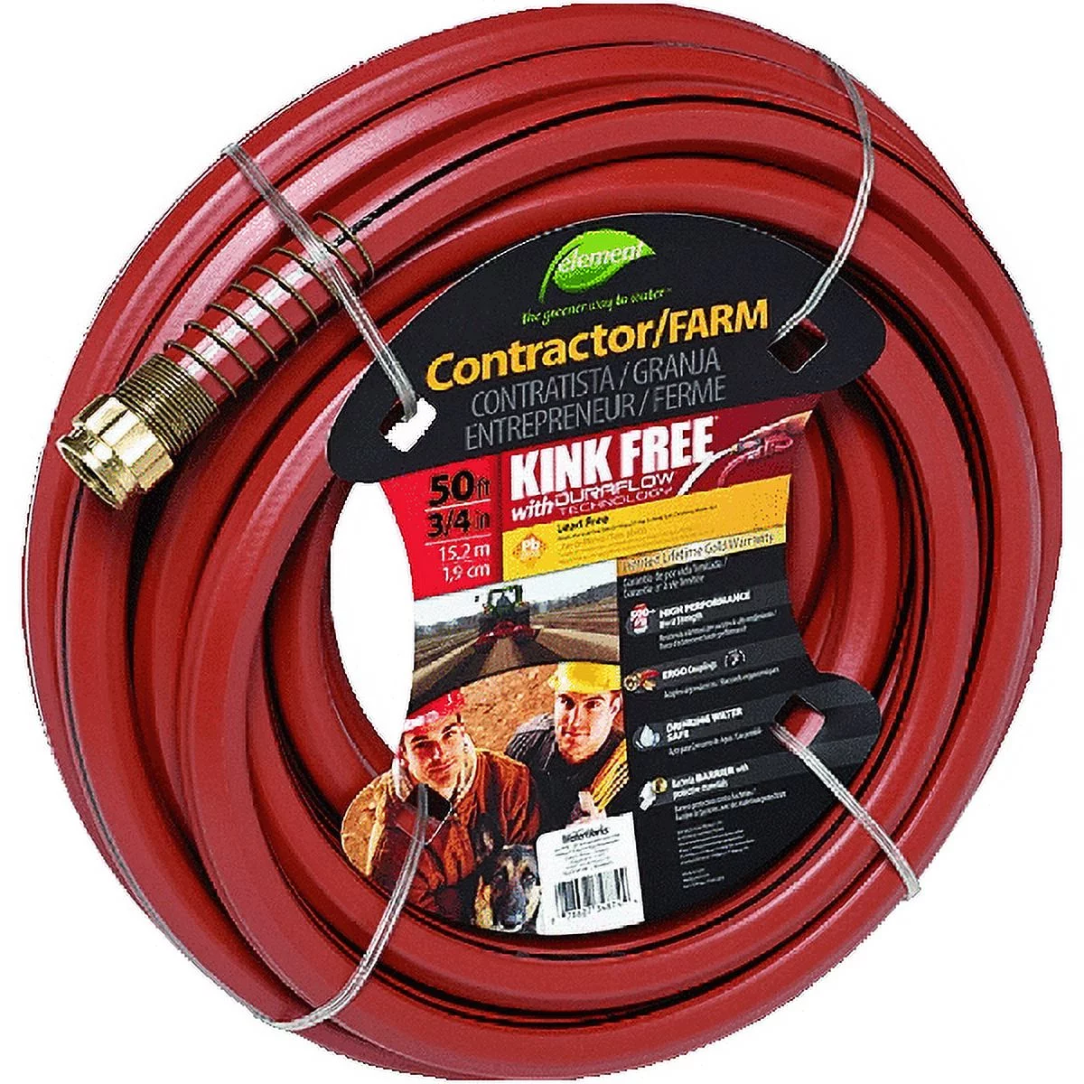 Best Garden 3/4 In. Dia. x 50 Ft. L. Drinking Water Safe Contractor Hose