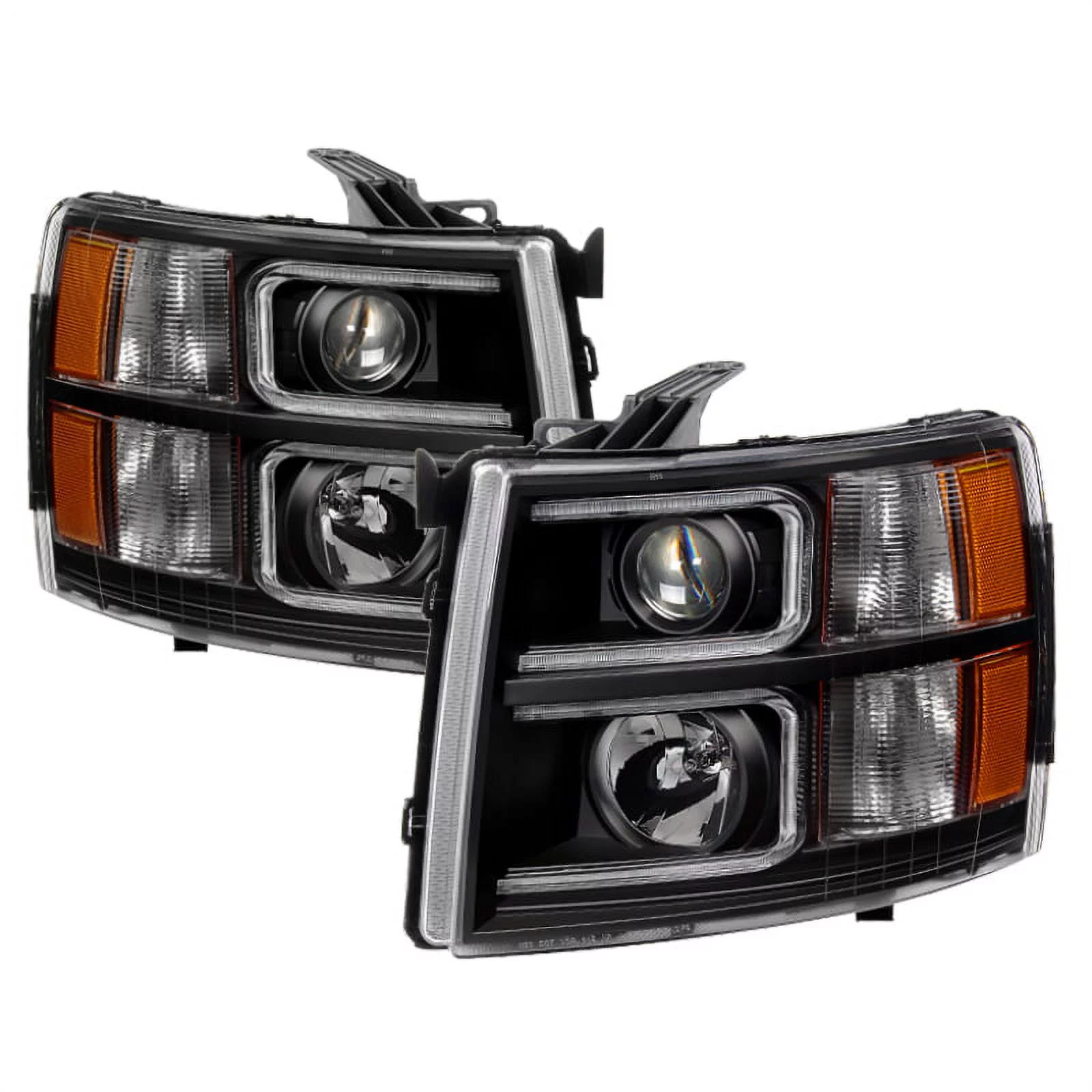 (Xtune) Chevy Silverado 1500 07-13 2500Hd/3500Hd 07-14 Projector Headlights-Ligh