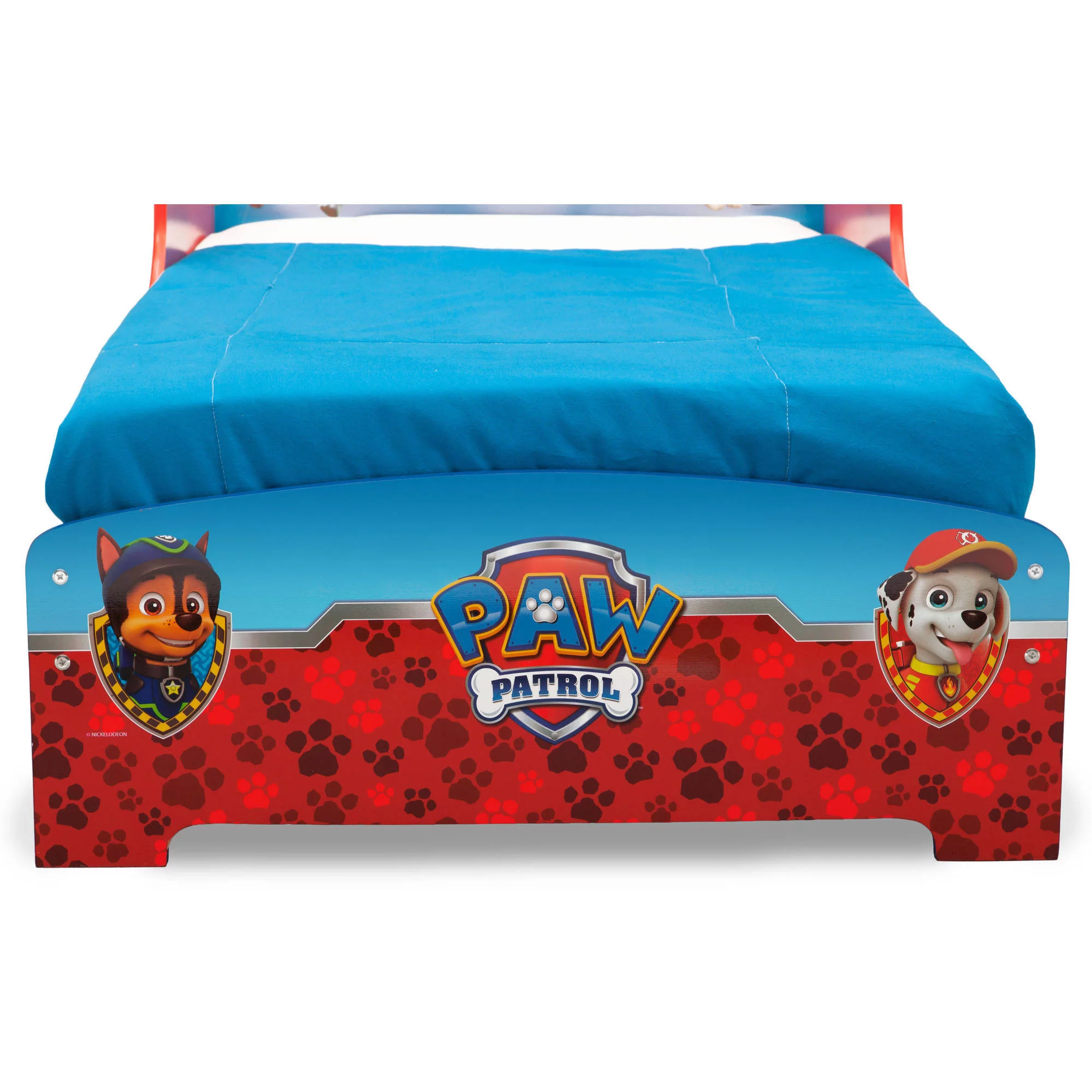 Nick Jr. PAW Patrol Wooden Toddler Bed by Delta Children, Greenguard Gold Certified, Red