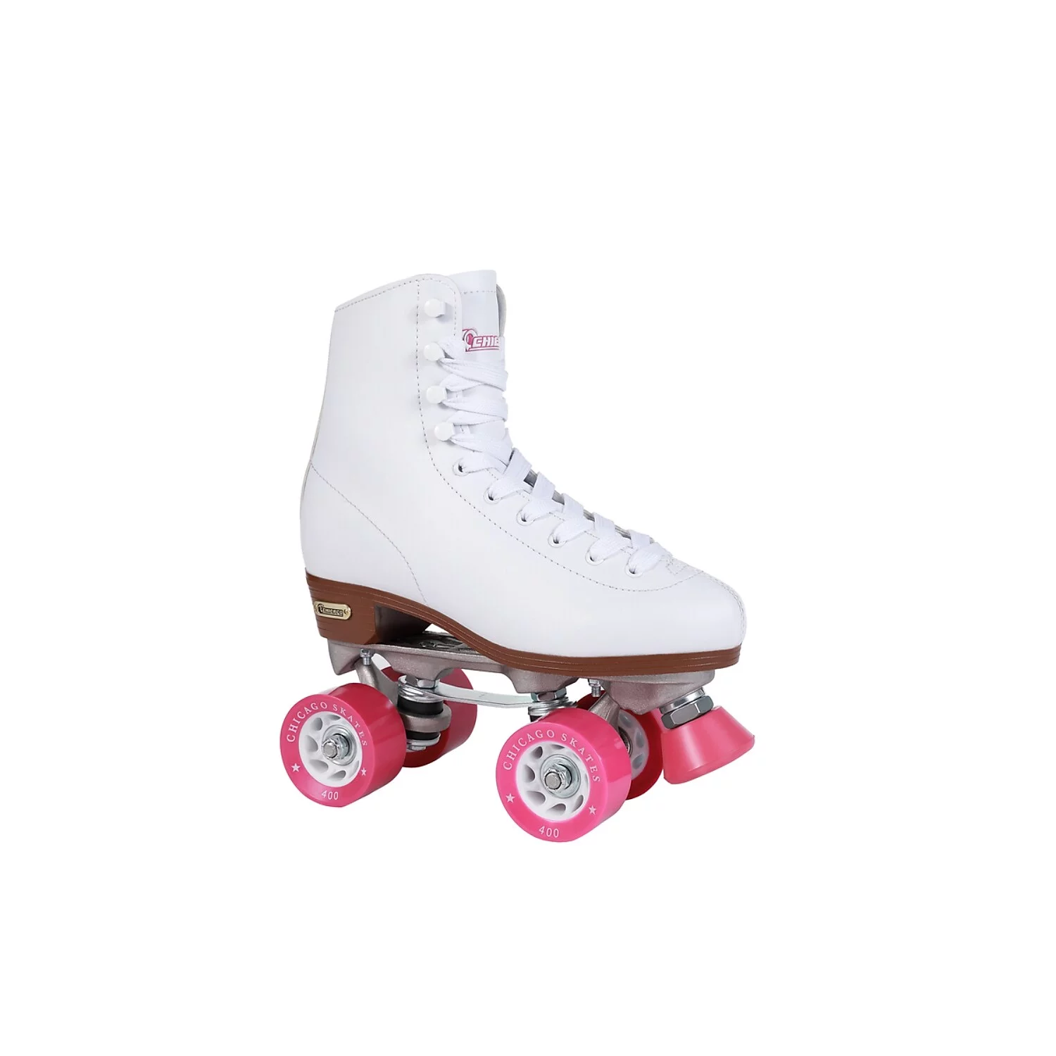 Chicago Ladies' Classic Quad Roller Skates, White, Sizes 1-10