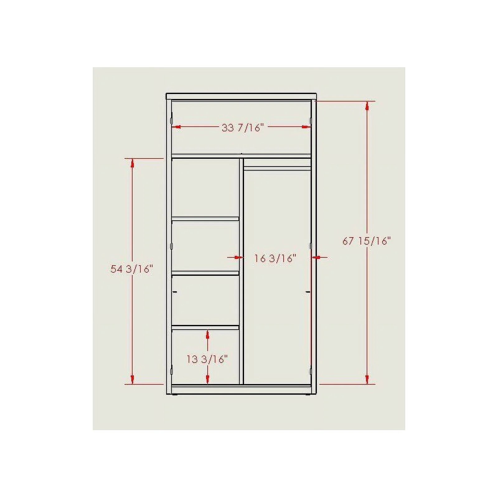 Hirsh Wardrobe Welded Metal Cabinet 18