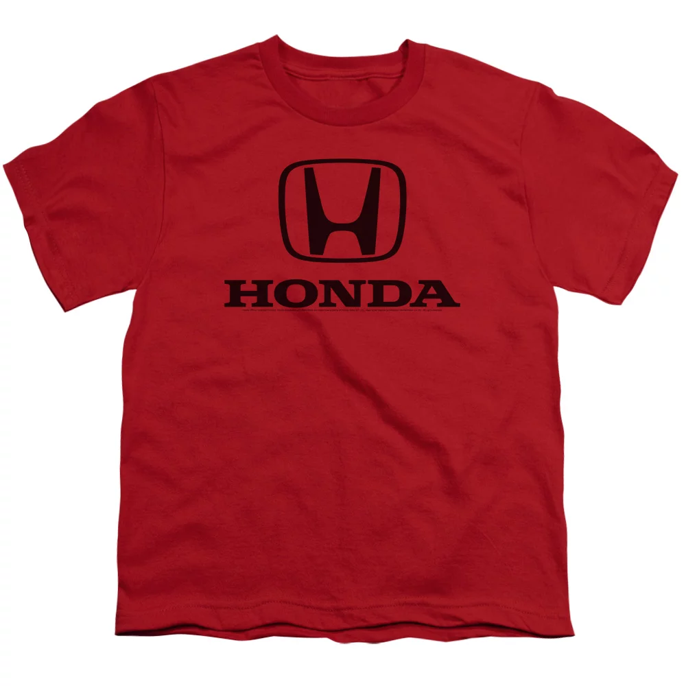 Honda Standard Logo S/S Youth 18/1 T-Shirt Red