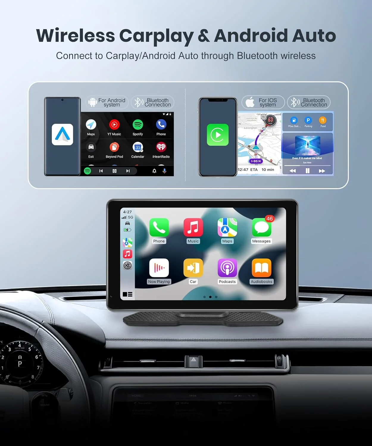 Portable CarPlay Radio with 7