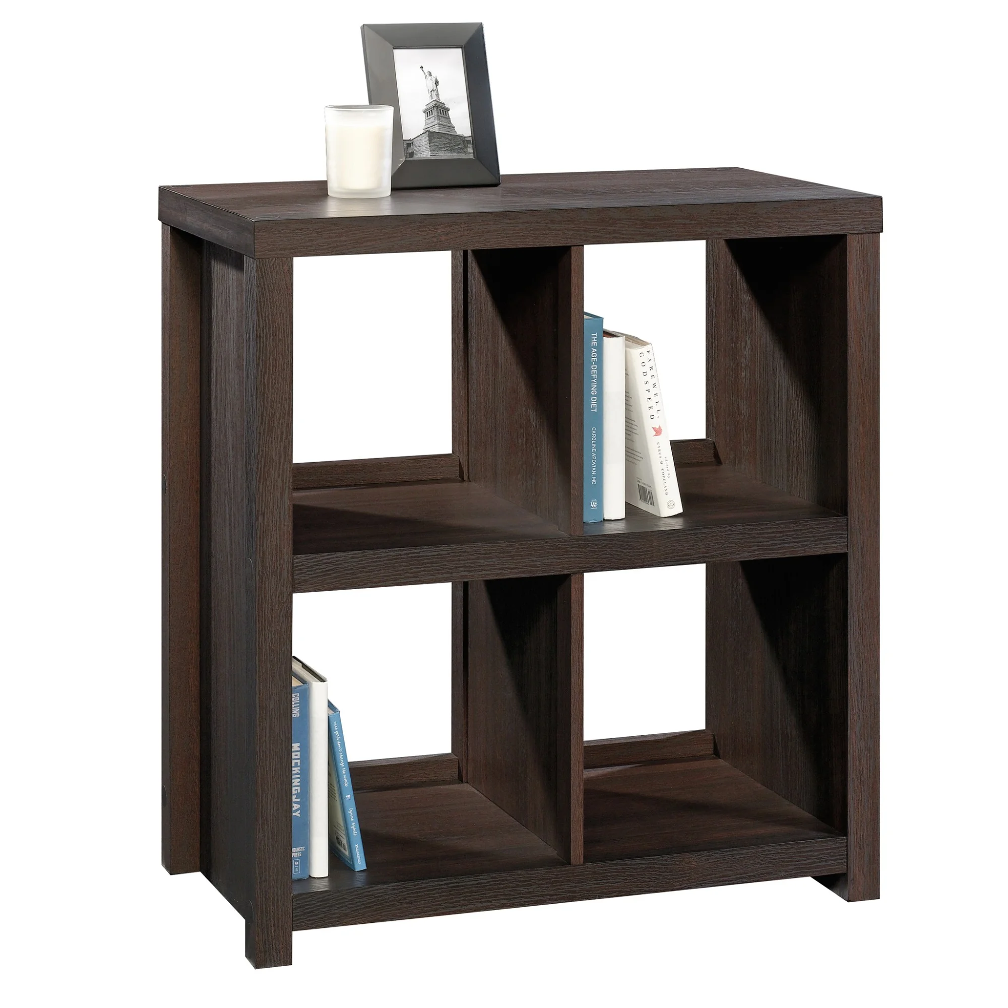 Sauder HomePlus 4-Cube Bookcase, Dakota Oak Finish