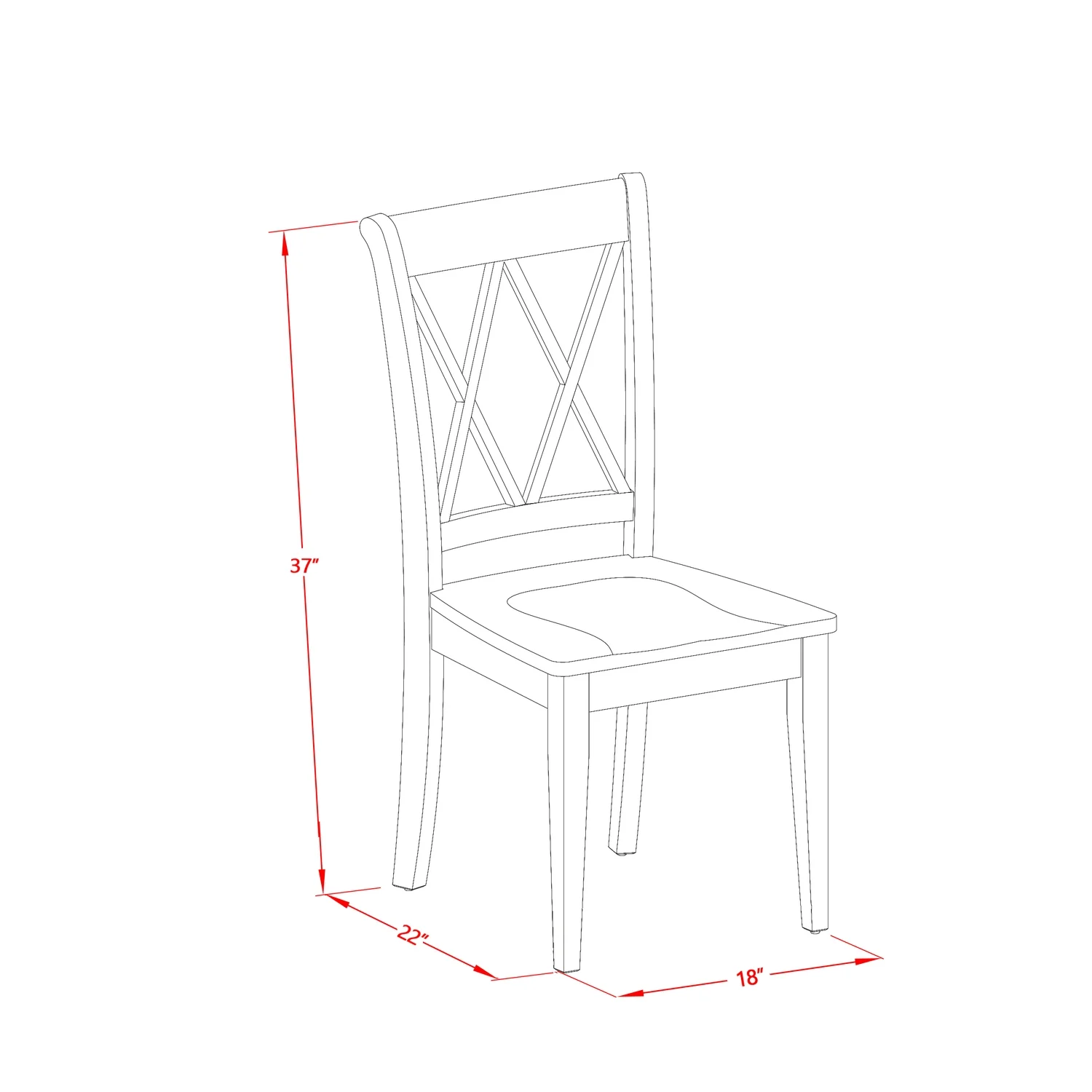 East West Furniture Weston 5-piece Wood Dining Table Set in Buttermilk/Cherry