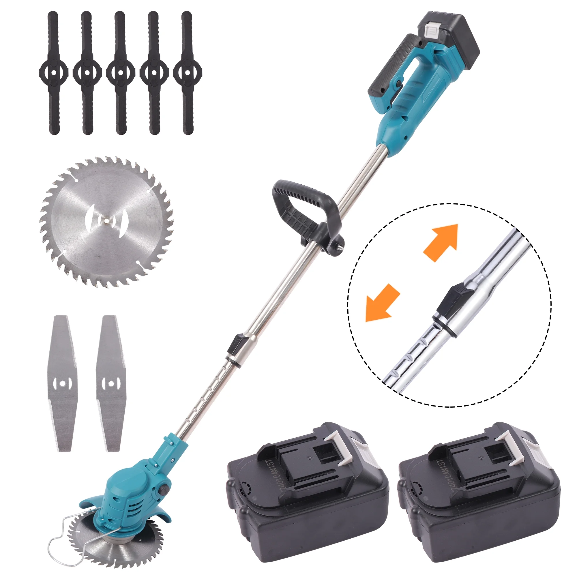 Cordless Electric Weed Lawn Eater Edger Yard Grass String Trimmer Cutter mower