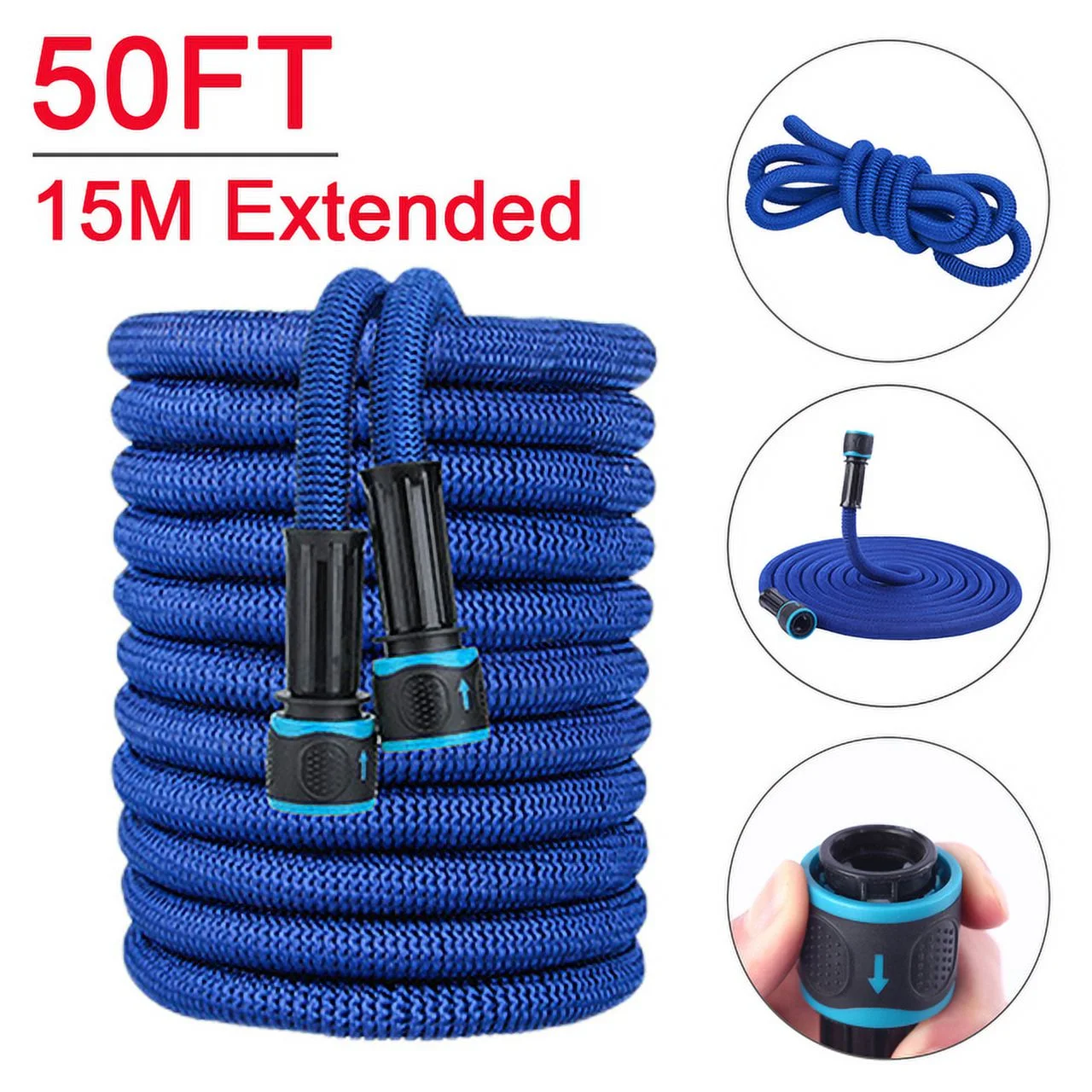 25-100FT Garden Hose Water Expandable Watering Hose High Pressure Car Wash Cleaning Flexible Magic Hose Pipe Irrigation Tool