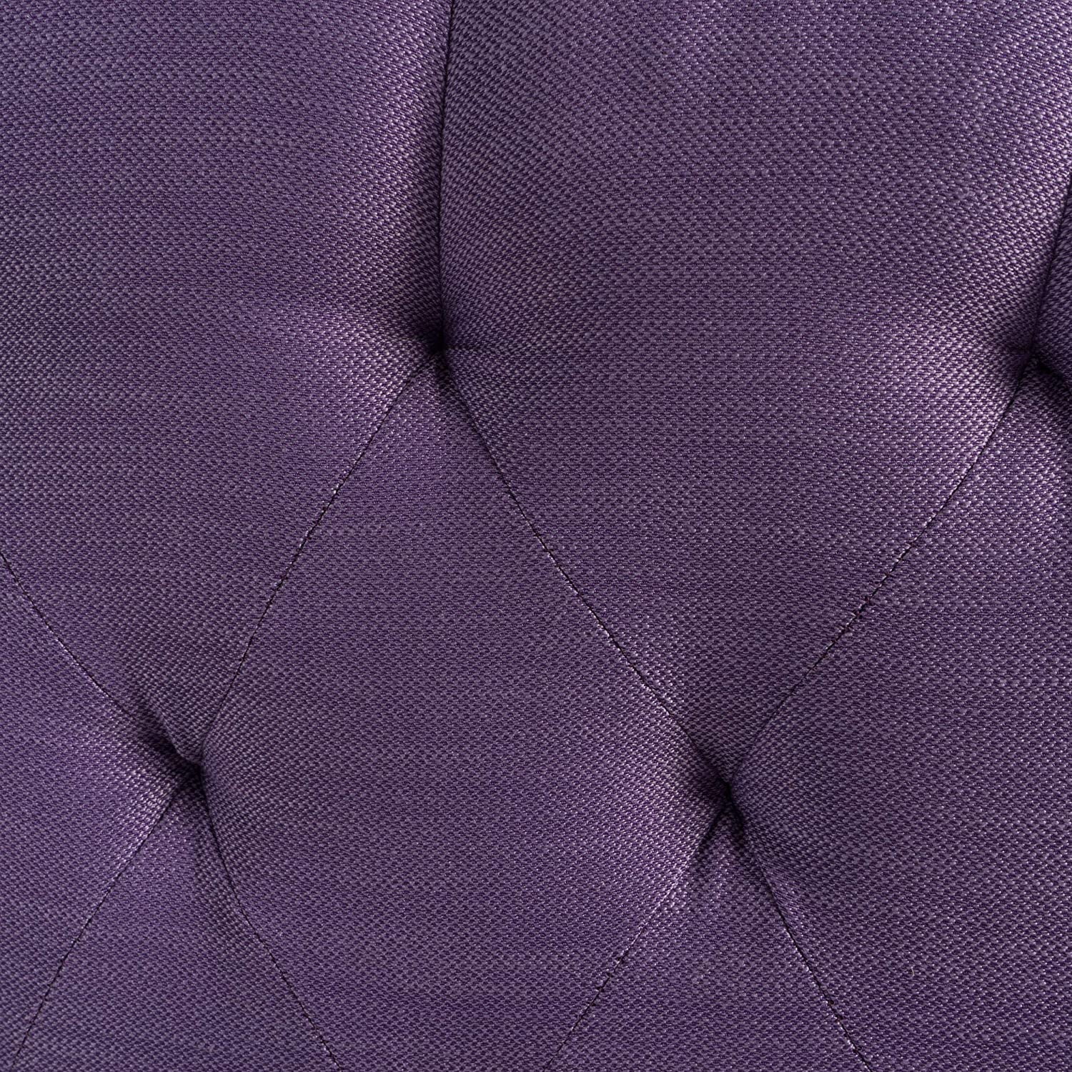LIANMEI Killian Headboard - Fully Upholstered, Queen / Full, Light Purple