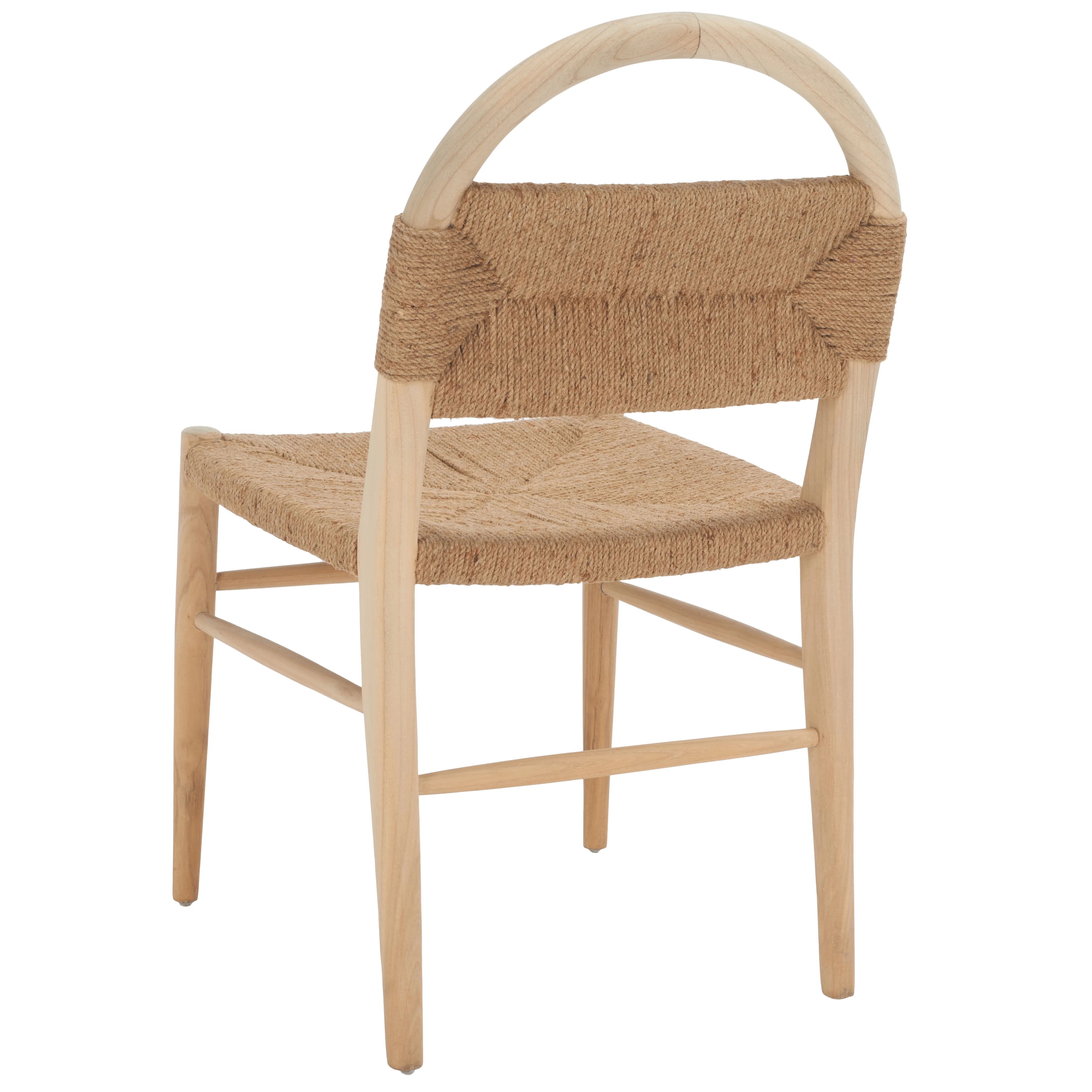 SAFAVIEH Ottilie Dining Chair, Natural Sungkai/Natural Jute Rope (19.5 in. W x 18.7 in. D x 36.6 in. H)