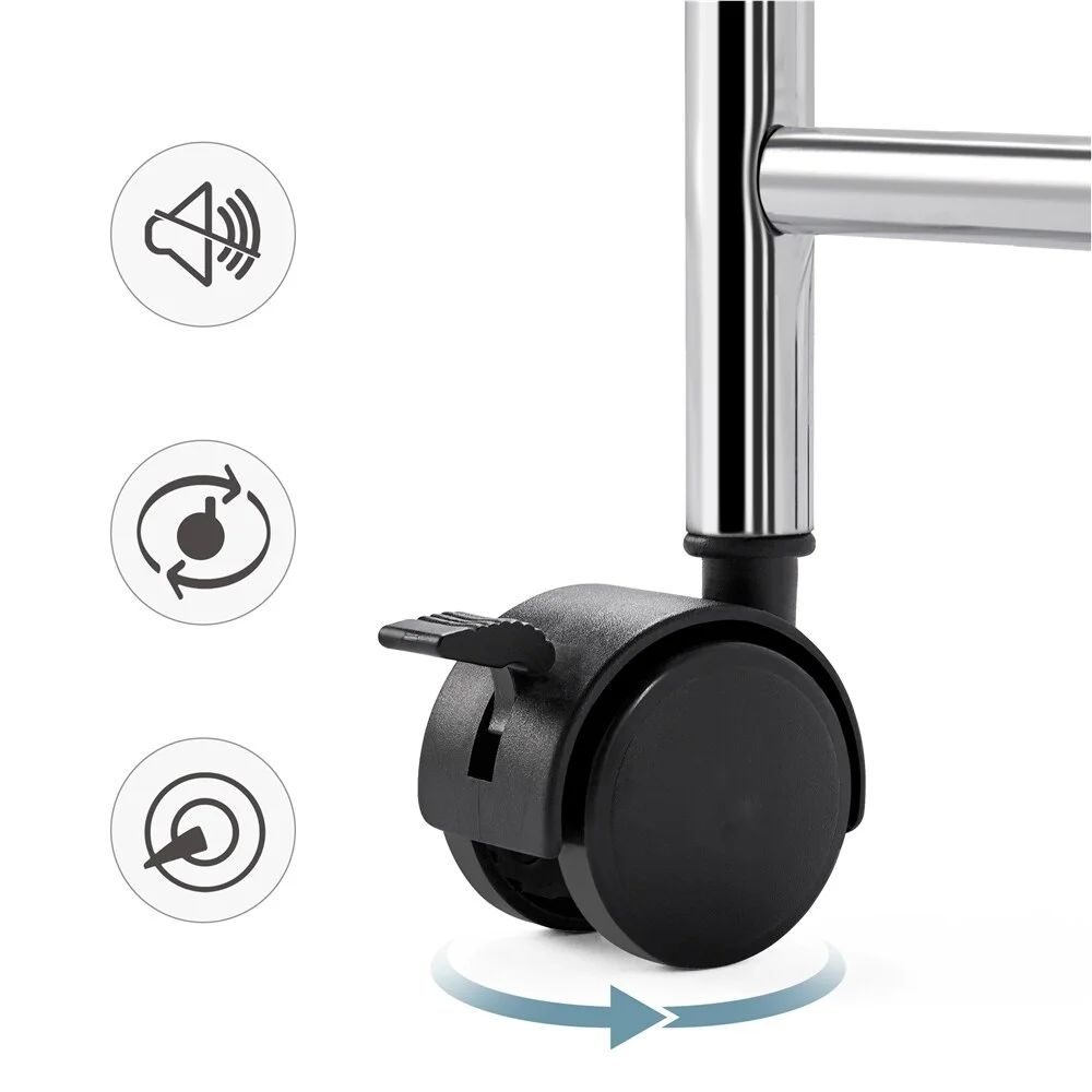 Yaheetech  12-Drawer Storage Cart Organizer with Lockable Wheels Black