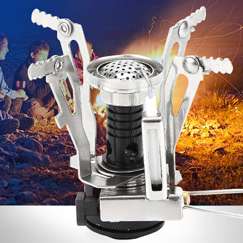 Mini Camping Stoves Folding Outdoor Gas Stove Portable Furnace Cooking Picnic Split Stoves Cooker Burners Cooking Picnic