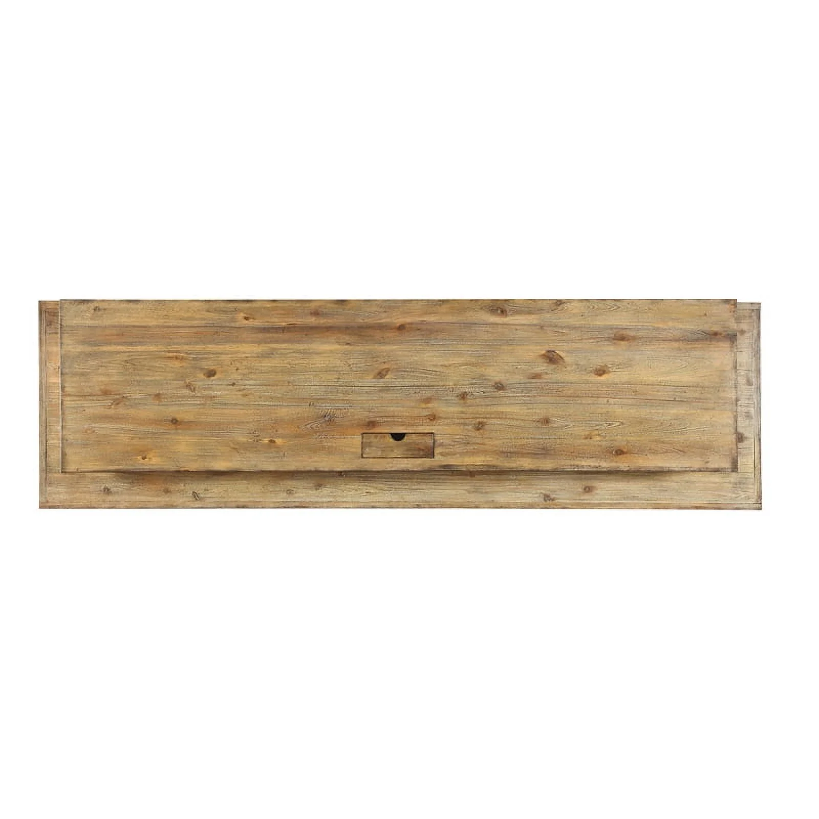 Home Square 2-Piece Set with Side Pier and Console in Light Brown