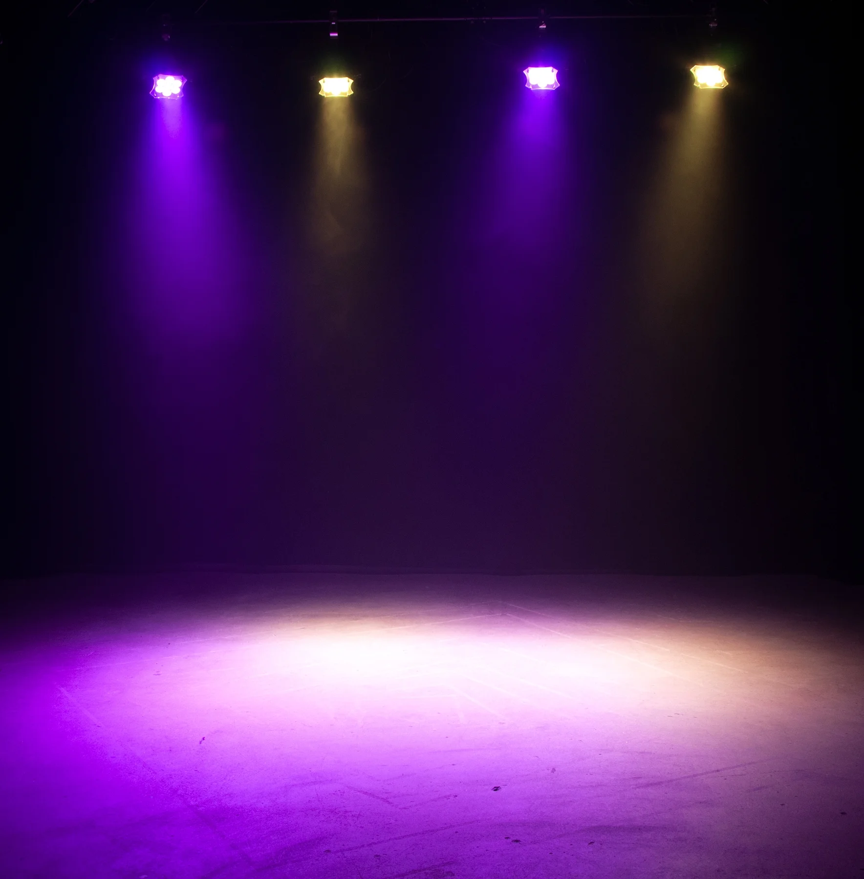 10) American DJ MOD STQ Compact DMX Par Lights w/Remote+Facade+Hazer+Fogger+Bags