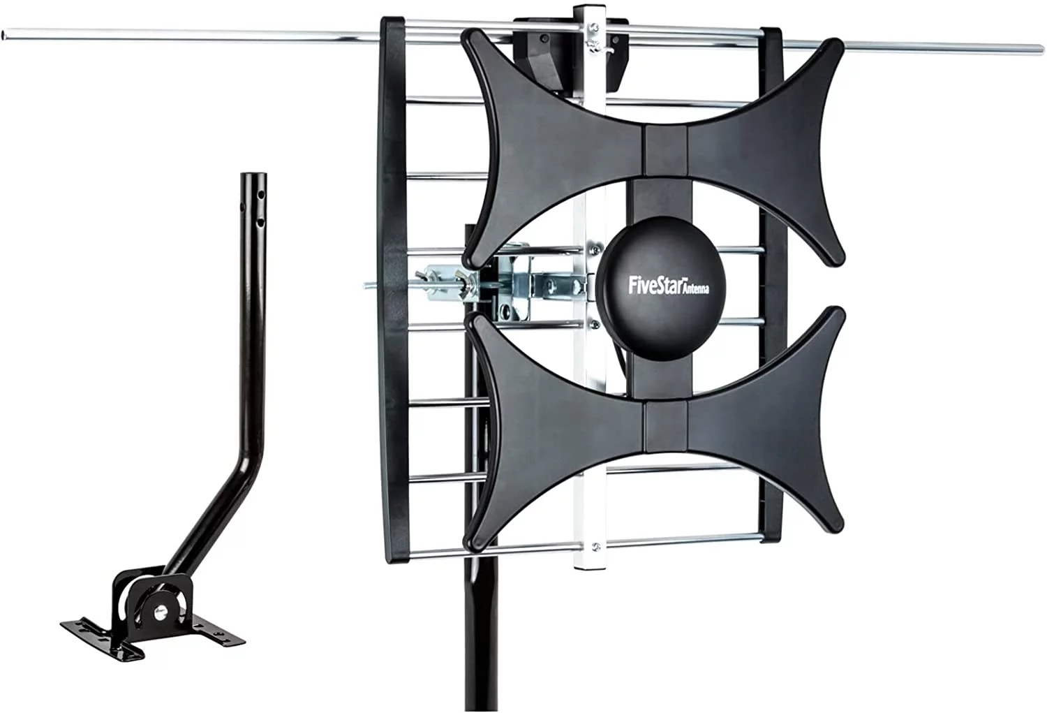 Five Star HDTV Antenna - up to 150 mile Range Multi-Directional 4V, 4K Ready FM UHF/VHF, Indoor, Attic, Outdoor