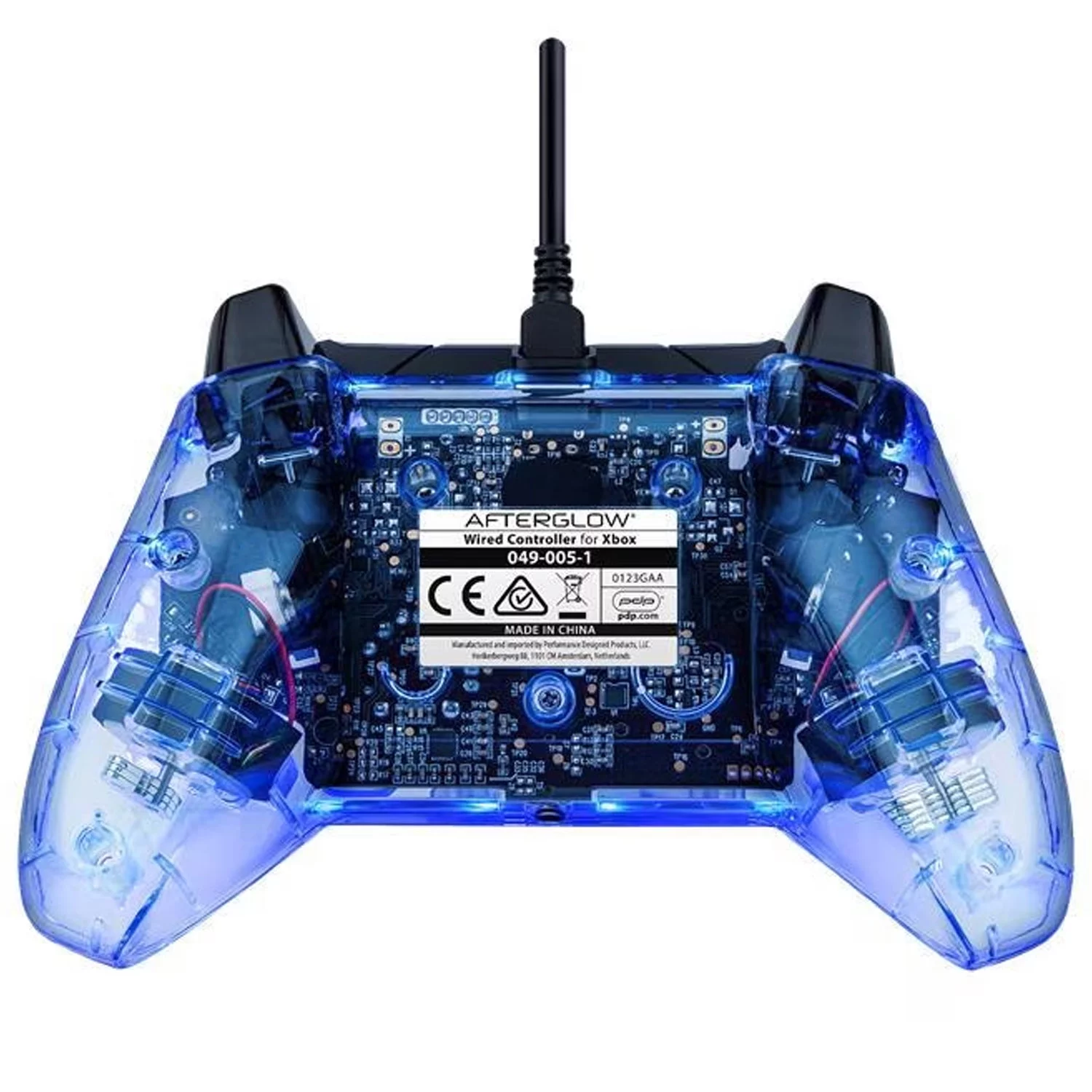 PDP Gaming - Afterglow™ Wired Controller - Xbox Series & Windows 10 - Transparent With Cleaning Manual Kit Bolt Axtion Bundle Used