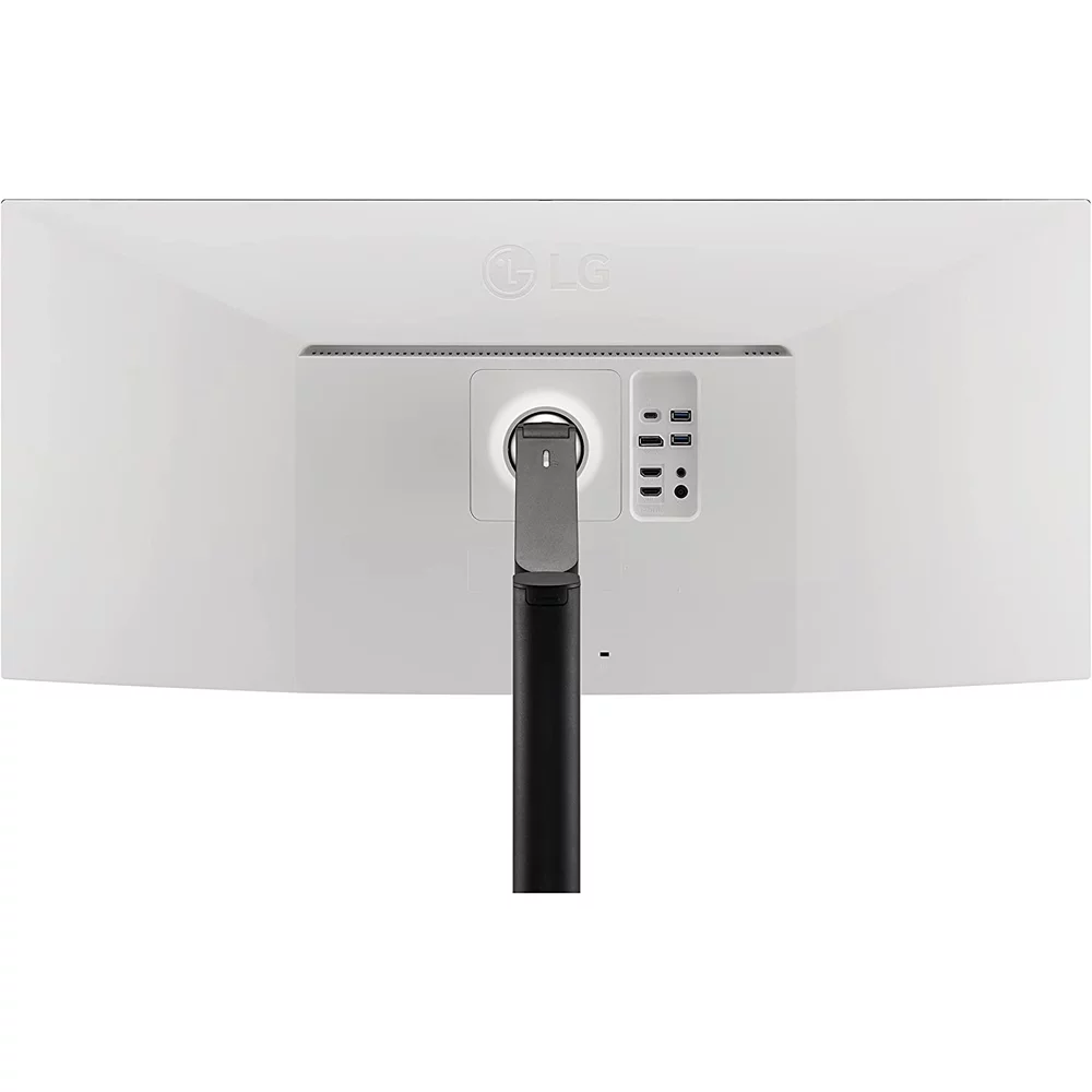 LG 38WQ88C-W 37.5 inch Curved UltraWide QHD Plus (3840x1600) Monitor with Ergo Stand Bundle with Deco Gear HDMI Cable 2 Pack + Gamer Surface Mousepad + Screen Cloth