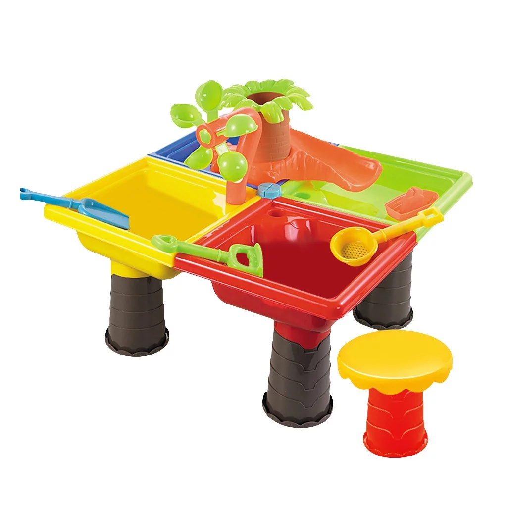 Sand & Water Table Outdoor Garden Sandbox Set Play Table Kids Summer Beach Toy